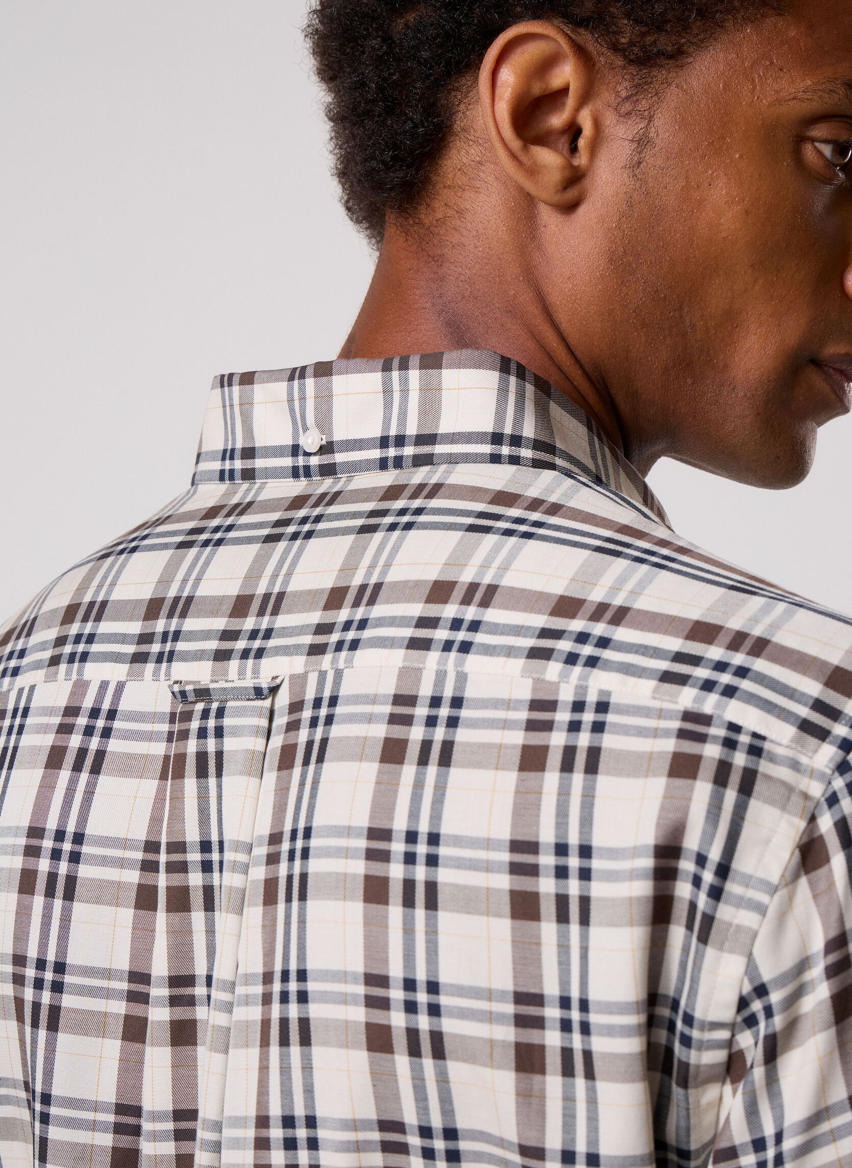 Chemises Reg Twill Check Shirt homme marron GANT Chemises Reg Twill Check Shirt homme marron SAND