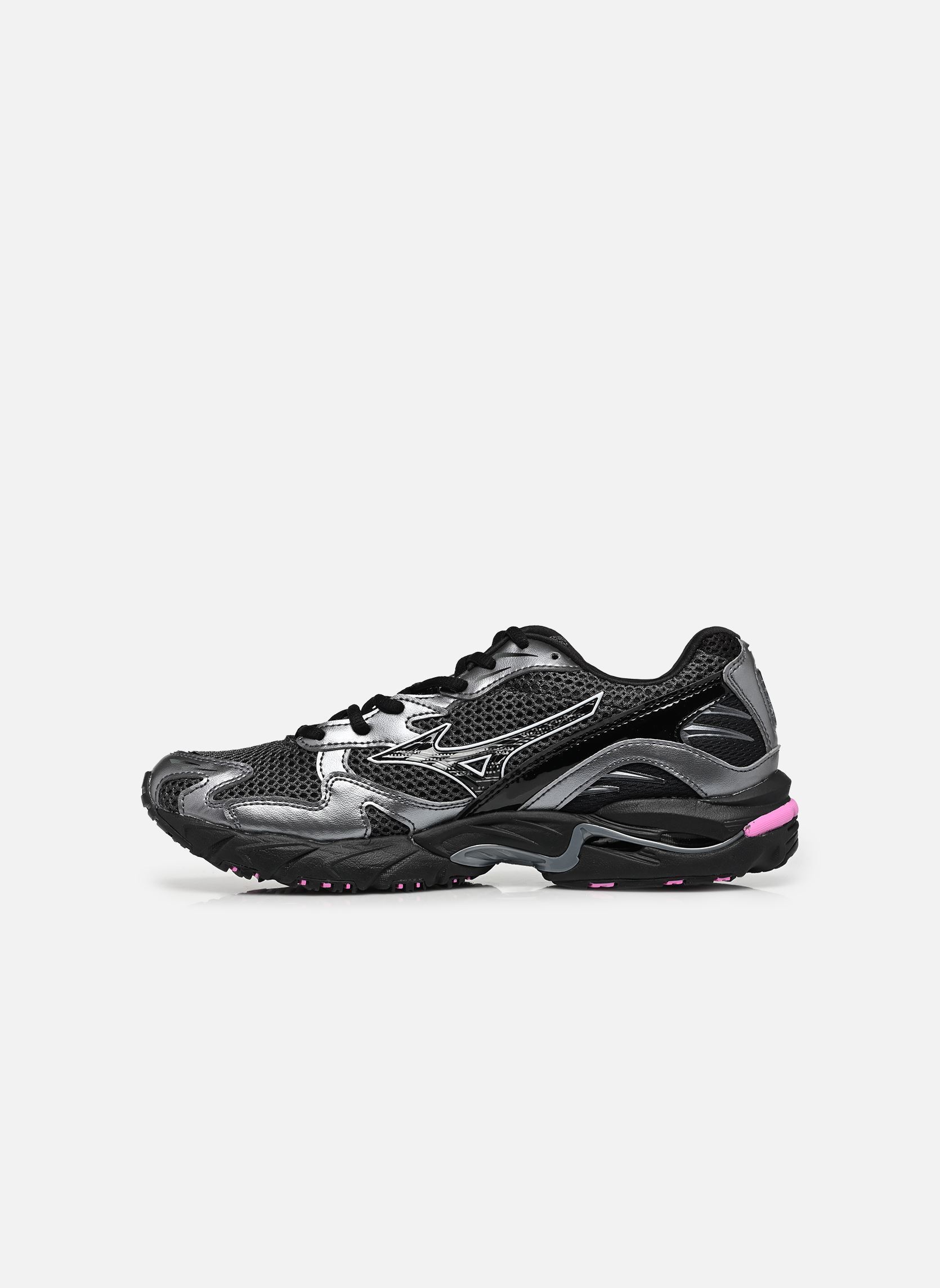 Baskets basses Wave Rider 10 sport W femme gris Mizuno Baskets basses Wave Rider 10 sport W femme gris BLACKSAND/BLACK/SPRING CROCUS
