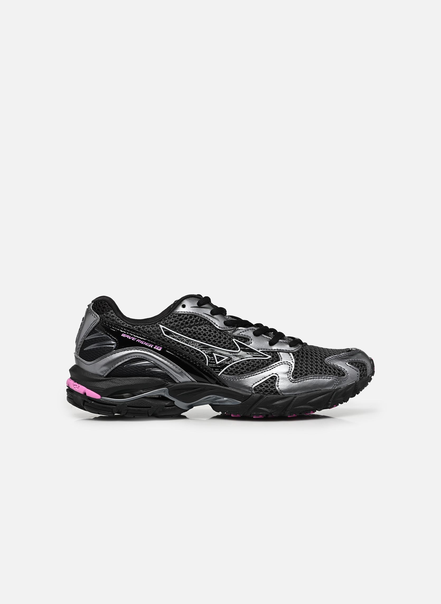 Baskets basses Wave Rider 10 sport W femme gris Mizuno Baskets basses Wave Rider 10 sport W femme gris BLACKSAND/BLACK/SPRING CROCUS