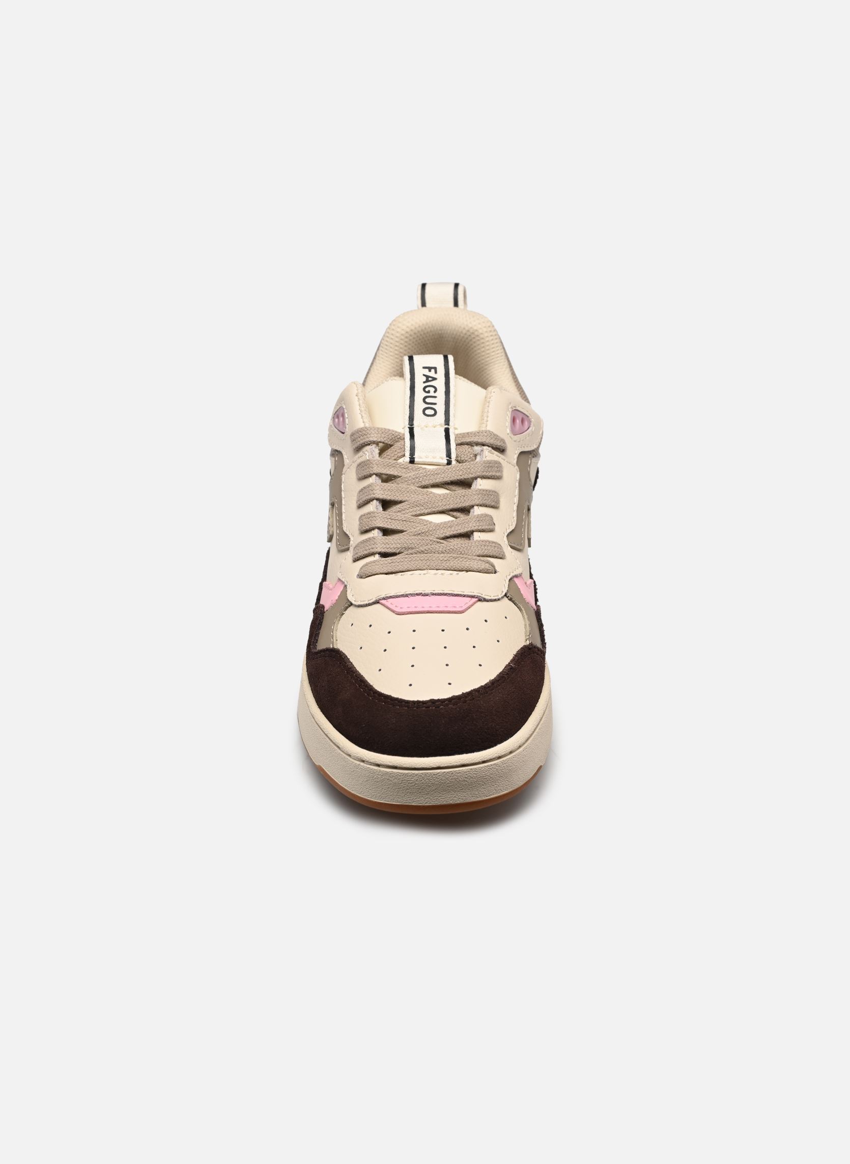 Baskets basses DAHLIA LEATHER SUEDE W femme marron Faguo Baskets basses DAHLIA LEATHER SUEDE W femme marron BROWN/PINK