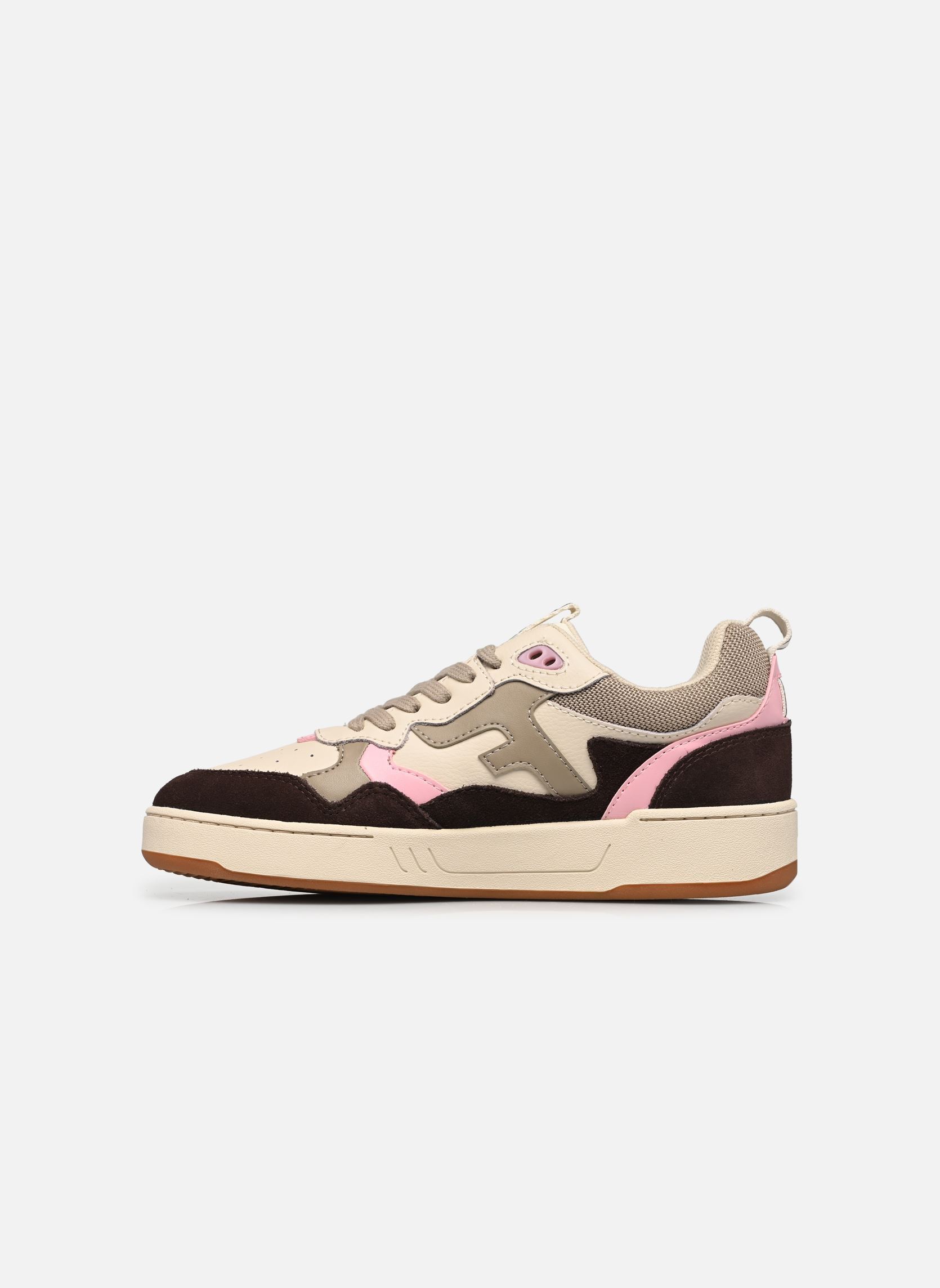 Baskets basses DAHLIA LEATHER SUEDE W femme marron Faguo Baskets basses DAHLIA LEATHER SUEDE W femme marron BROWN/PINK