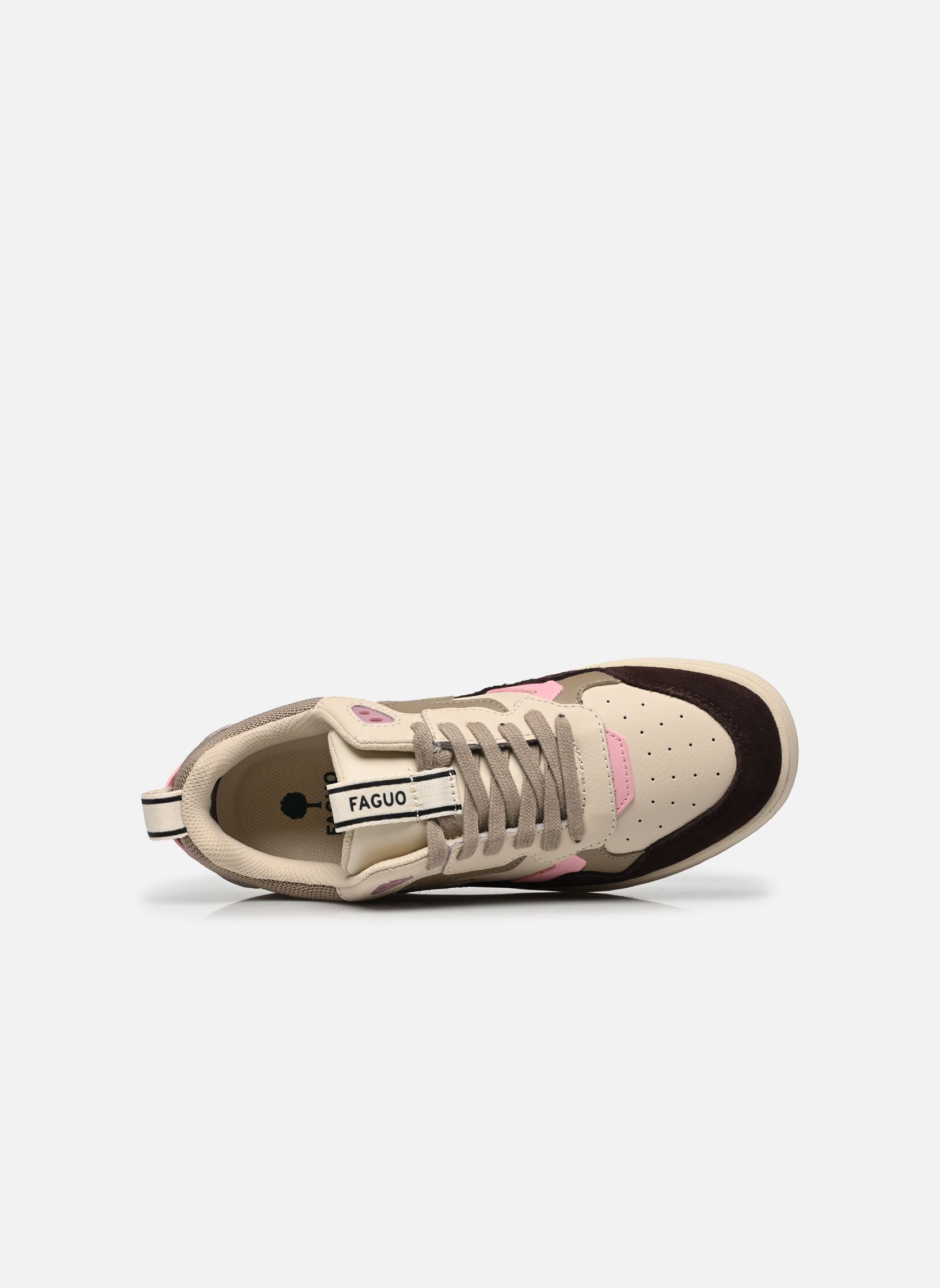 Baskets basses DAHLIA LEATHER SUEDE W femme marron Faguo Baskets basses DAHLIA LEATHER SUEDE W femme marron BROWN/PINK