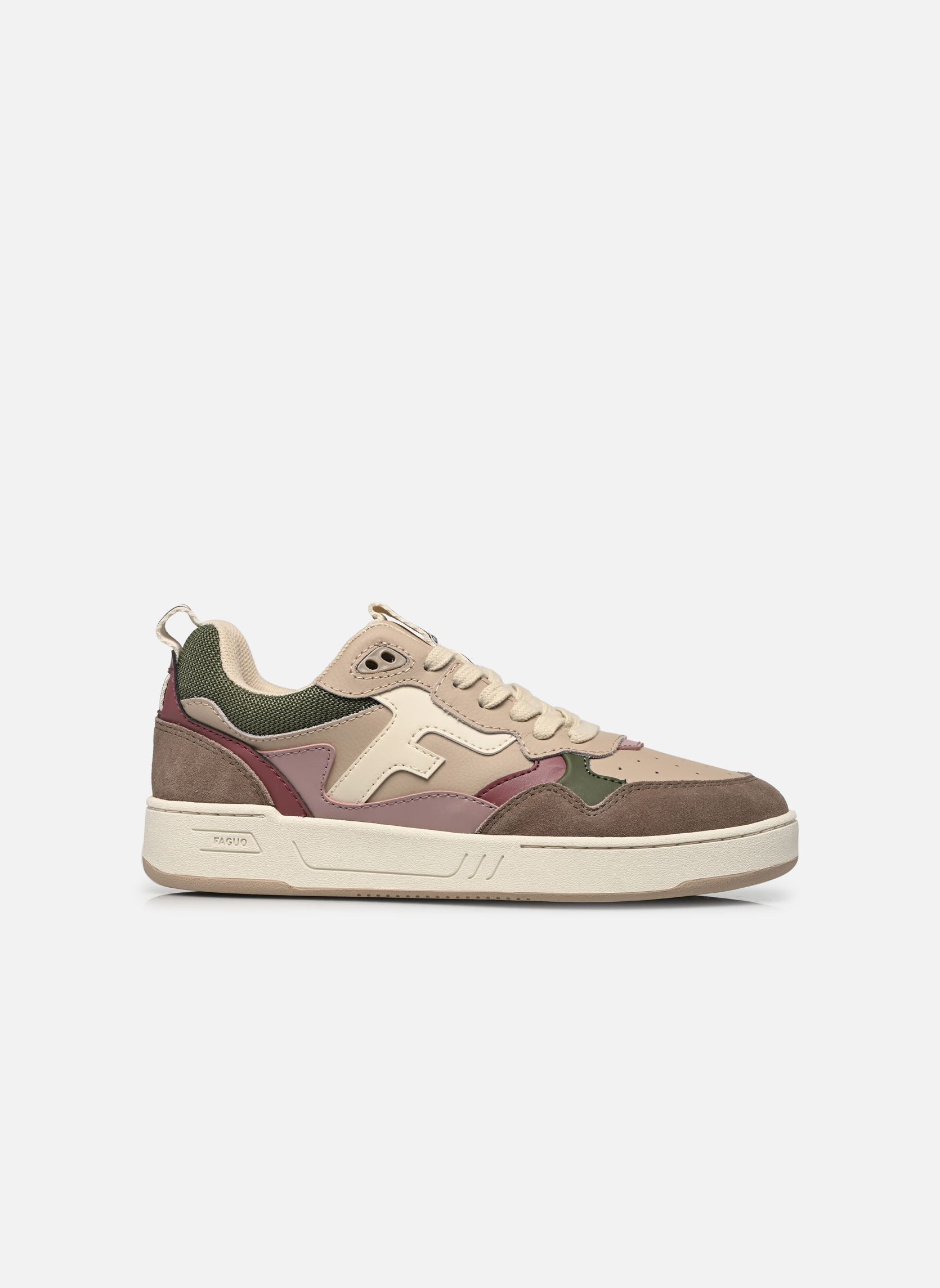 Baskets basses DAHLIA LEATHER SUEDE W femme multicolore Faguo Baskets basses DAHLIA LEATHER SUEDE W femme multicolore CREAM/LILAC