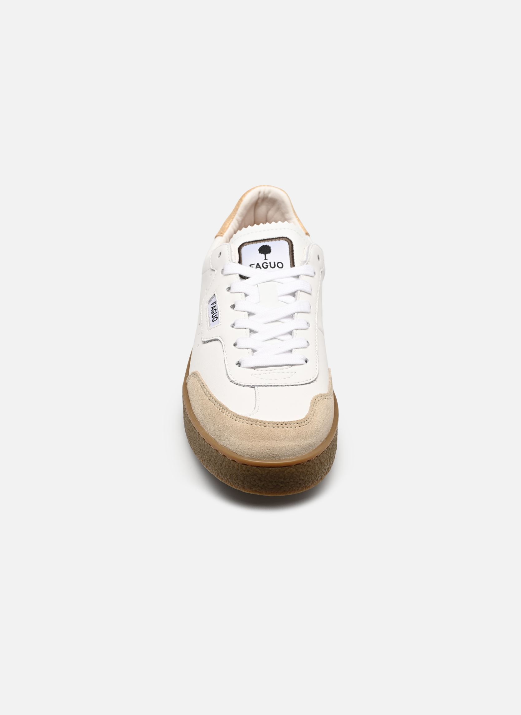 Baskets basses LUMBO LEATHER SUEDE W femme beige Faguo Baskets basses LUMBO LEATHER SUEDE W femme beige CREAM/GOLD