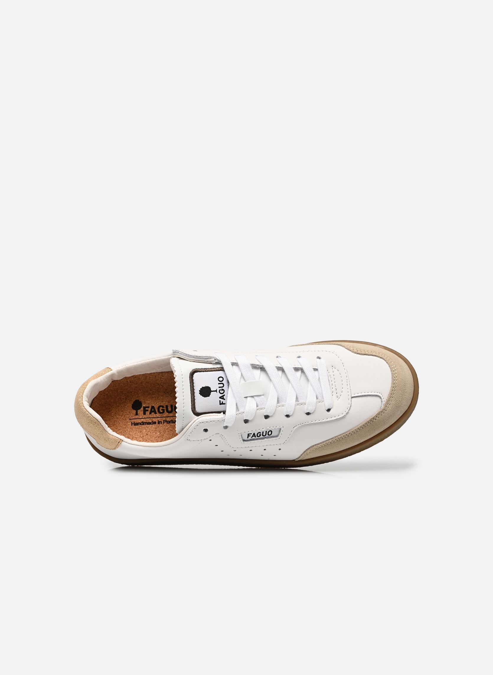 Baskets basses LUMBO LEATHER SUEDE W femme beige Faguo Baskets basses LUMBO LEATHER SUEDE W femme beige CREAM/GOLD