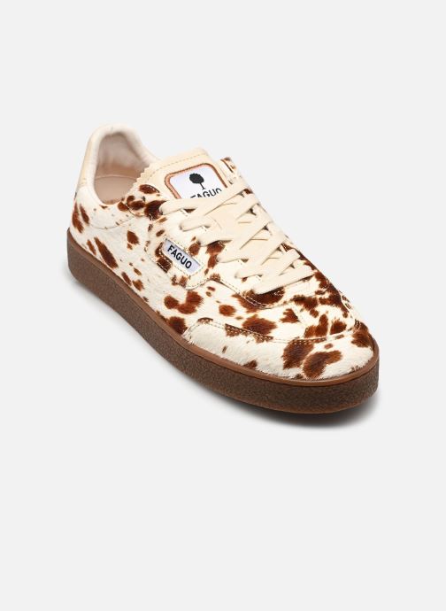 Faguo Baskets LUMBO PONEY LEATHER femme marron