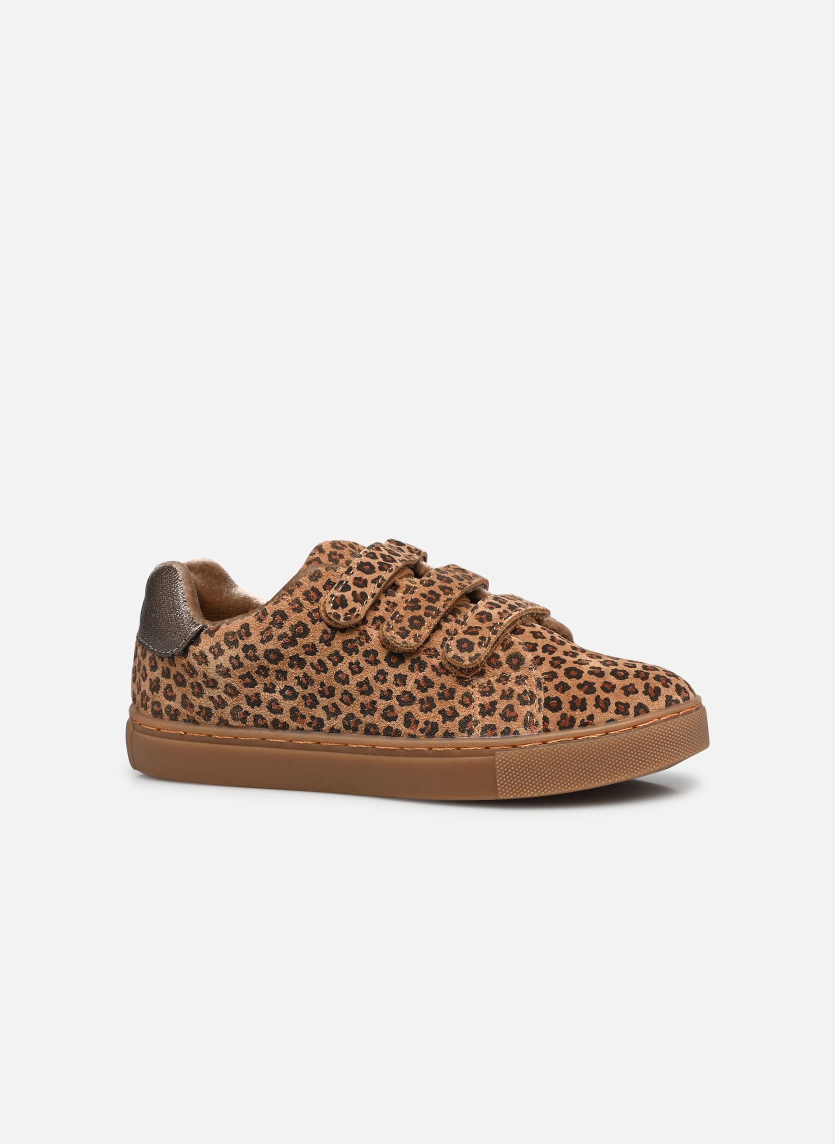 Niedrige Sneaker Basil Scratch mädchen braun Bonton Niedrige Sneaker Basil Scratch mädchen braun LEOPARD-BROWN