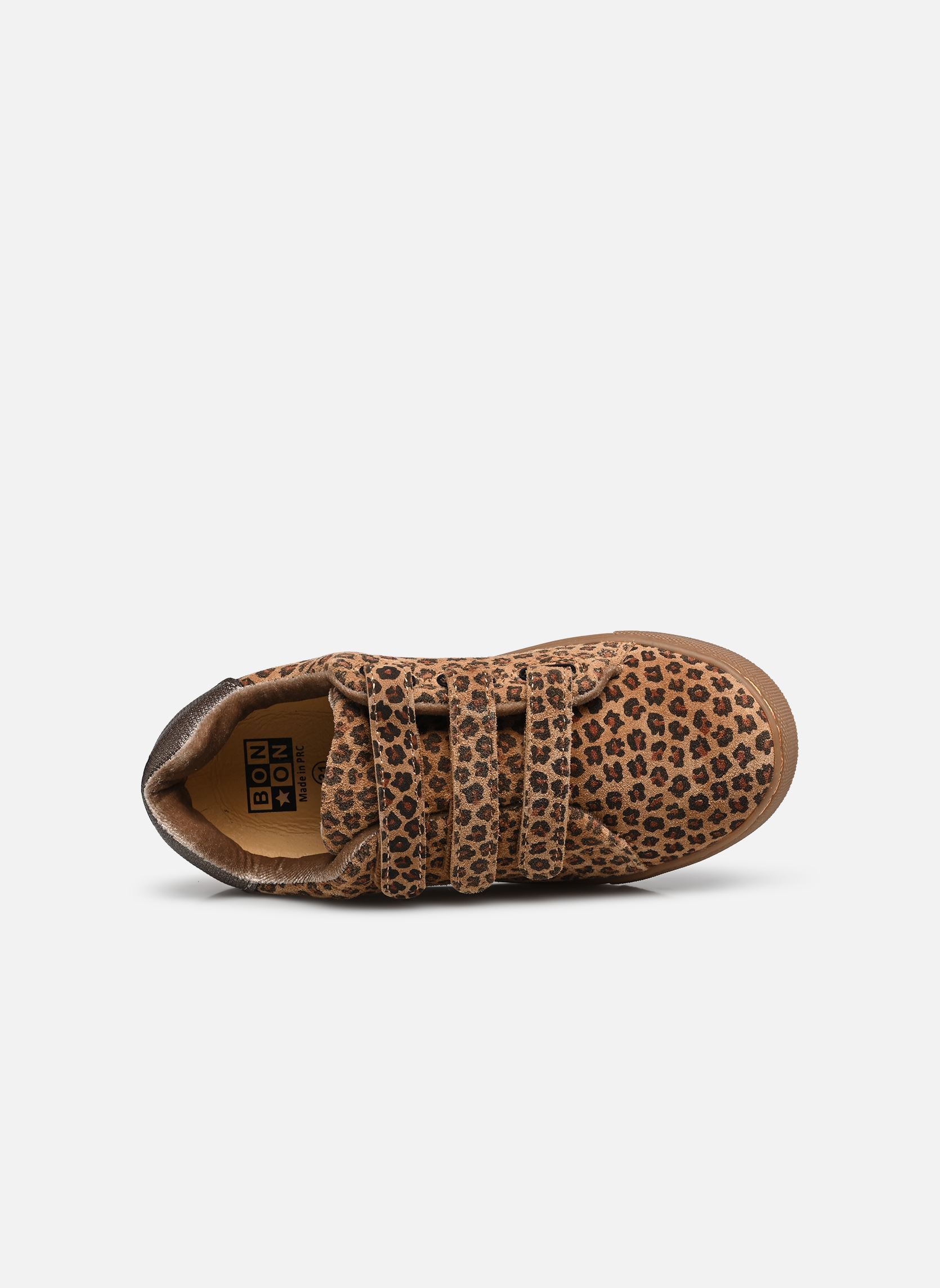 Niedrige Sneaker Basil Scratch mädchen braun Bonton Niedrige Sneaker Basil Scratch mädchen braun LEOPARD-BROWN