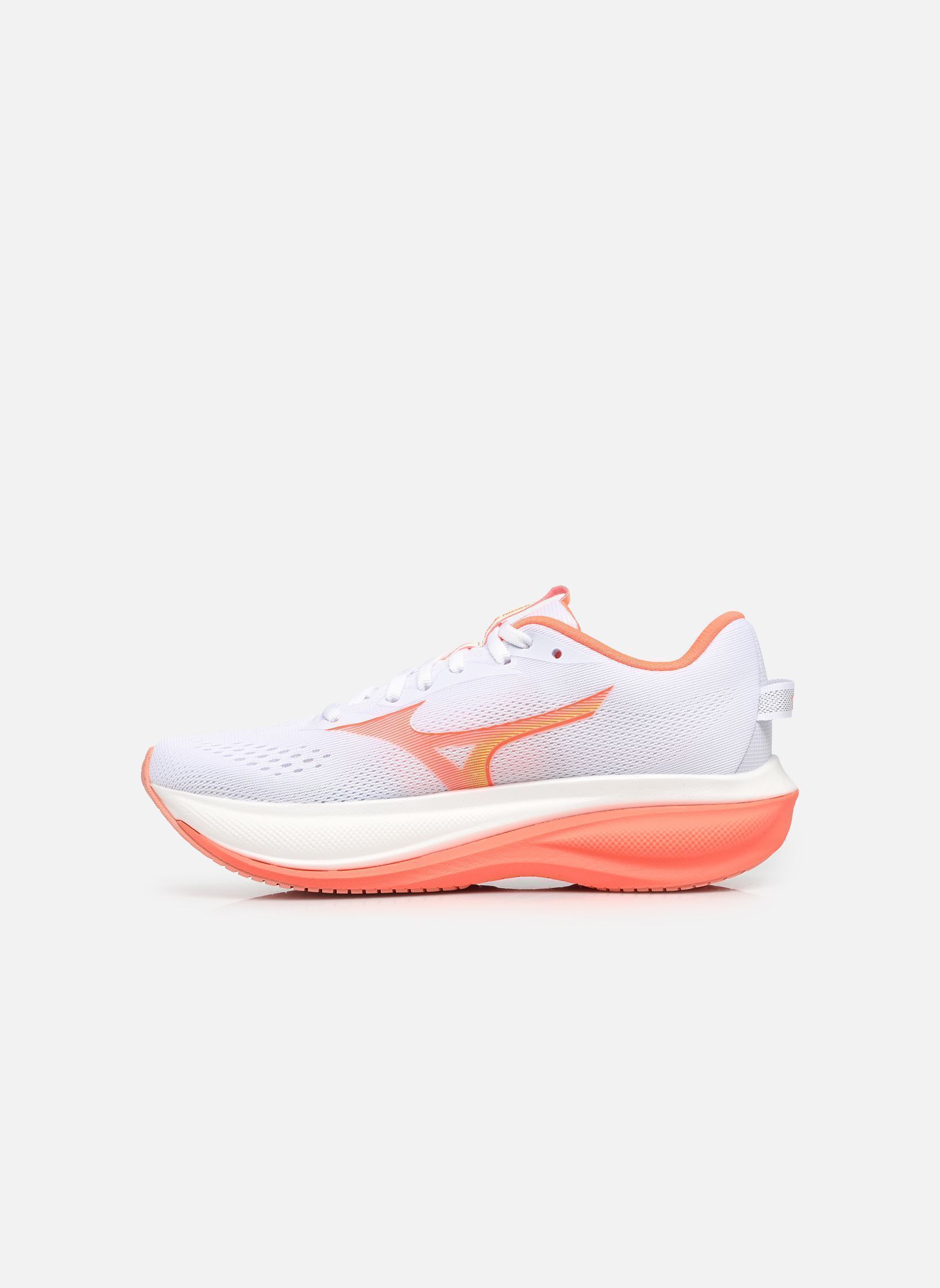 Chaussures de sport WAVE RIDER 30 W femme blanc Mizuno Chaussures de sport WAVE RIDER 30 W femme blanc WHITE/FLAMINGO CORAL/LIME PULP