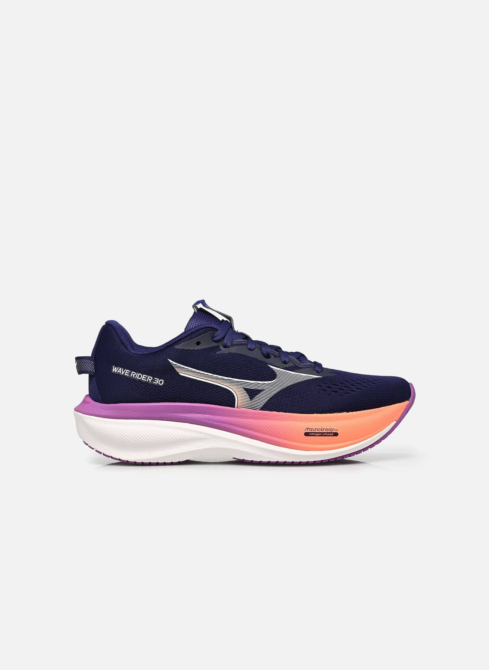 Sportschoenen WAVE RIDER 30 W dames blauw Mizuno Sportschoenen WAVE RIDER 30 W dames blauw RHODONITE/WHITE/FIRECRACKER