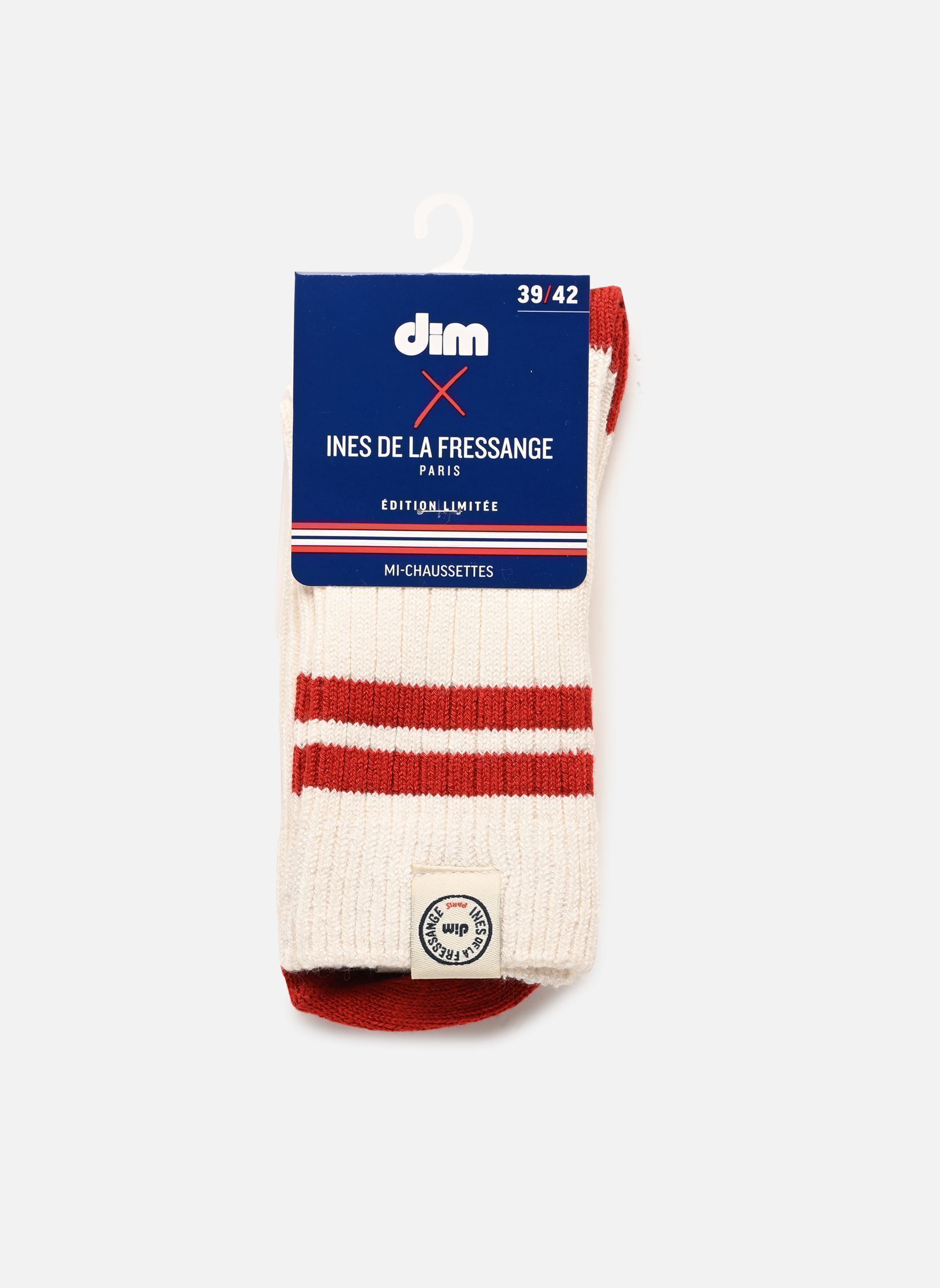 Chaussettes CREW SOCKS RIBS I femme multicolore Dim Chaussettes CREW SOCKS RIBS I femme multicolore IVOIRE