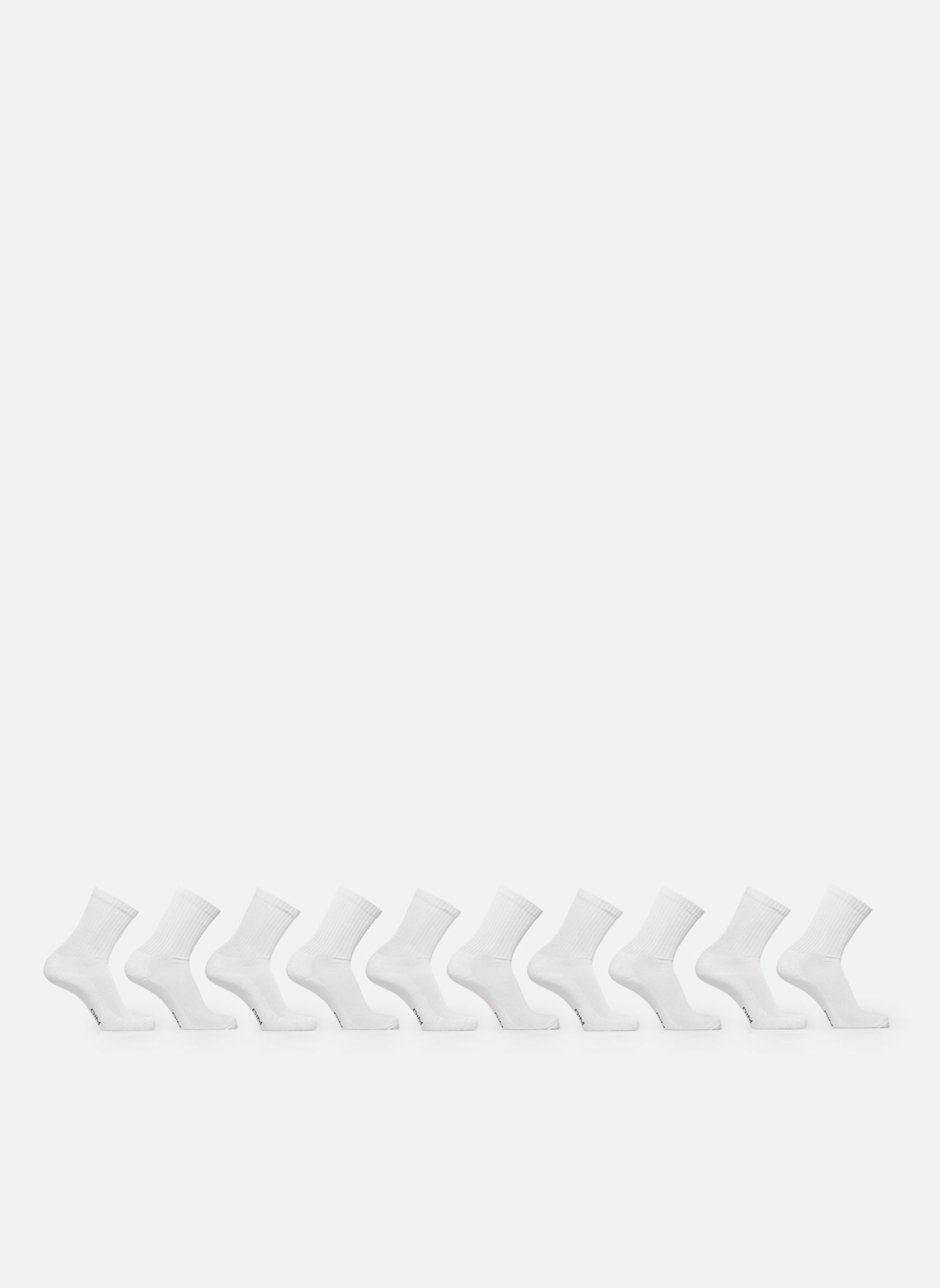 Sokken ECODIM SPORT CREW heren wit Dim Sokken ECODIM SPORT CREW heren wit BLANC