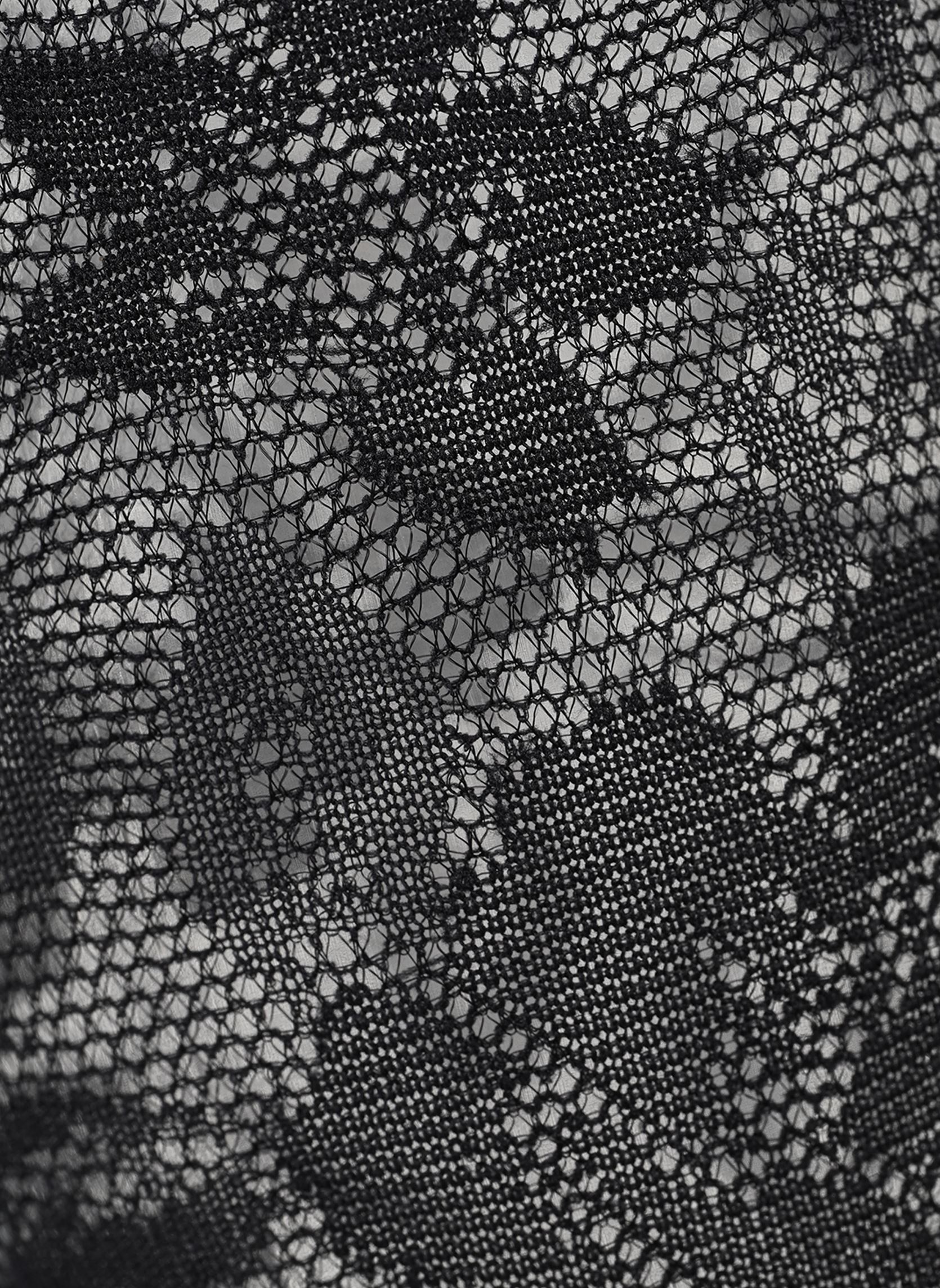 Mi-bas LA DENTELLE FLORALE femme noir Dim Mi-bas LA DENTELLE FLORALE femme noir NOIR