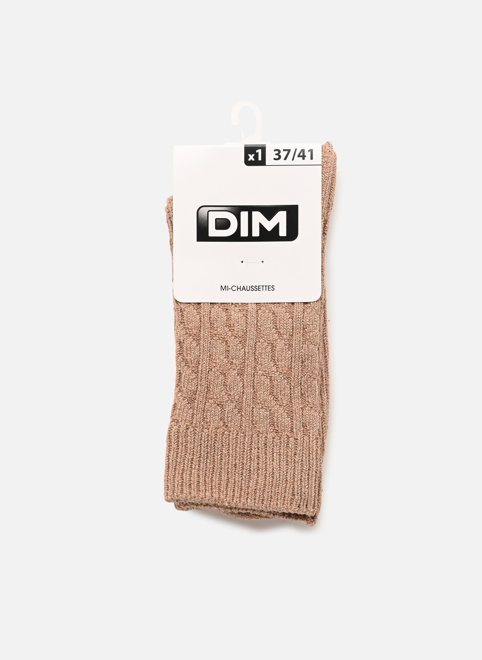 Chaussettes LA MODE WARM COTE femme marron Dim Chaussettes LA MODE WARM COTE femme marron AYK_BEIGE TA