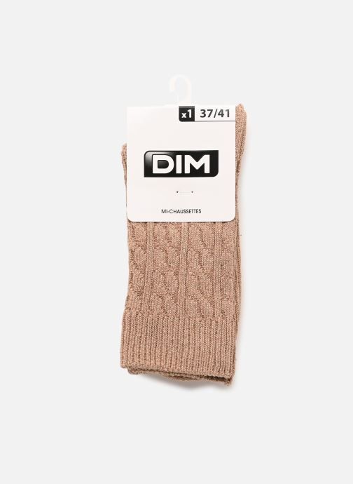 Dim Chaussettes LA MODE WARM COTE femme marron