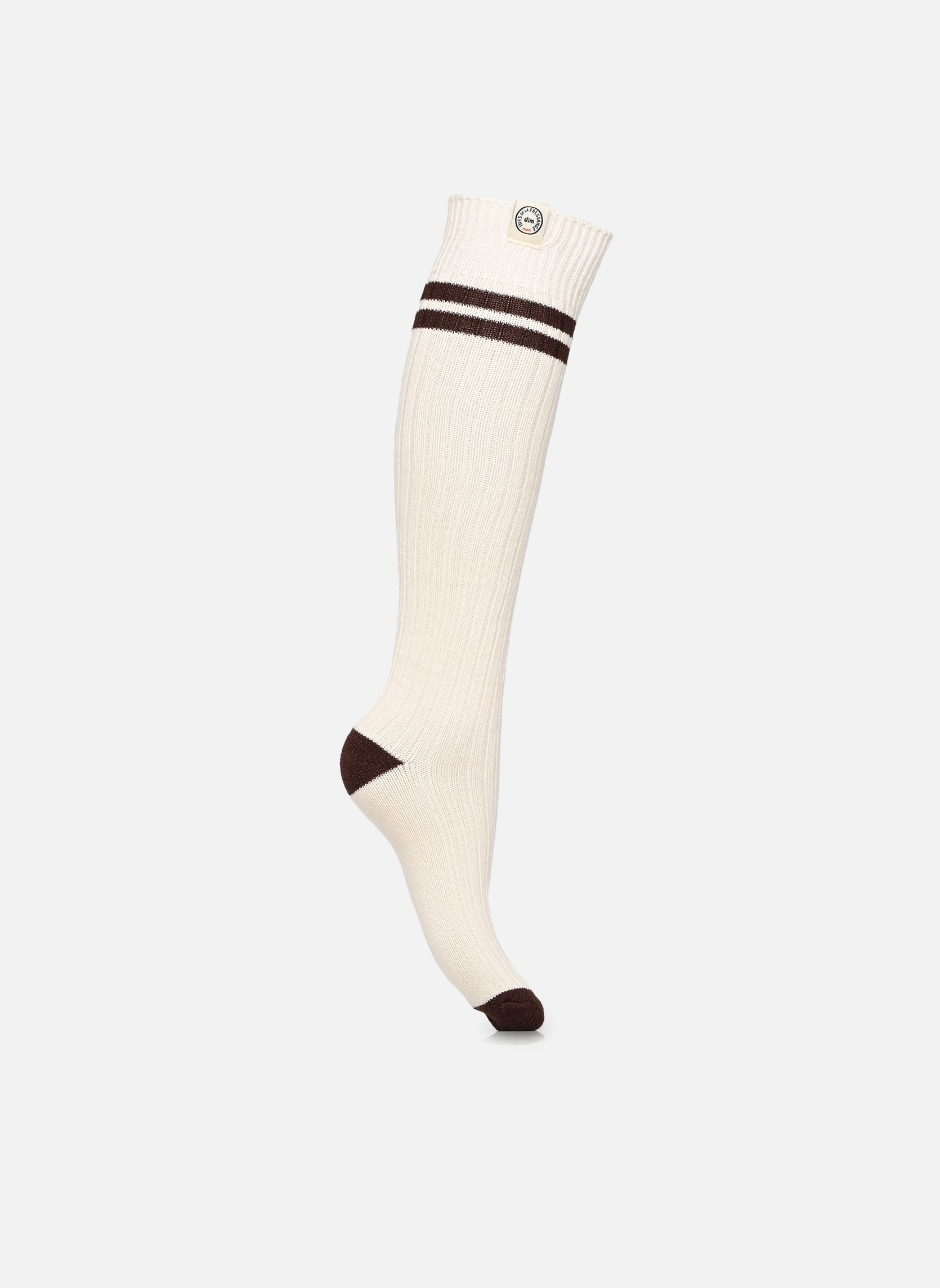 Mi-bas OVERKNEES SOCKS R femme blanc Dim Mi-bas OVERKNEES SOCKS R femme blanc IVOIRE