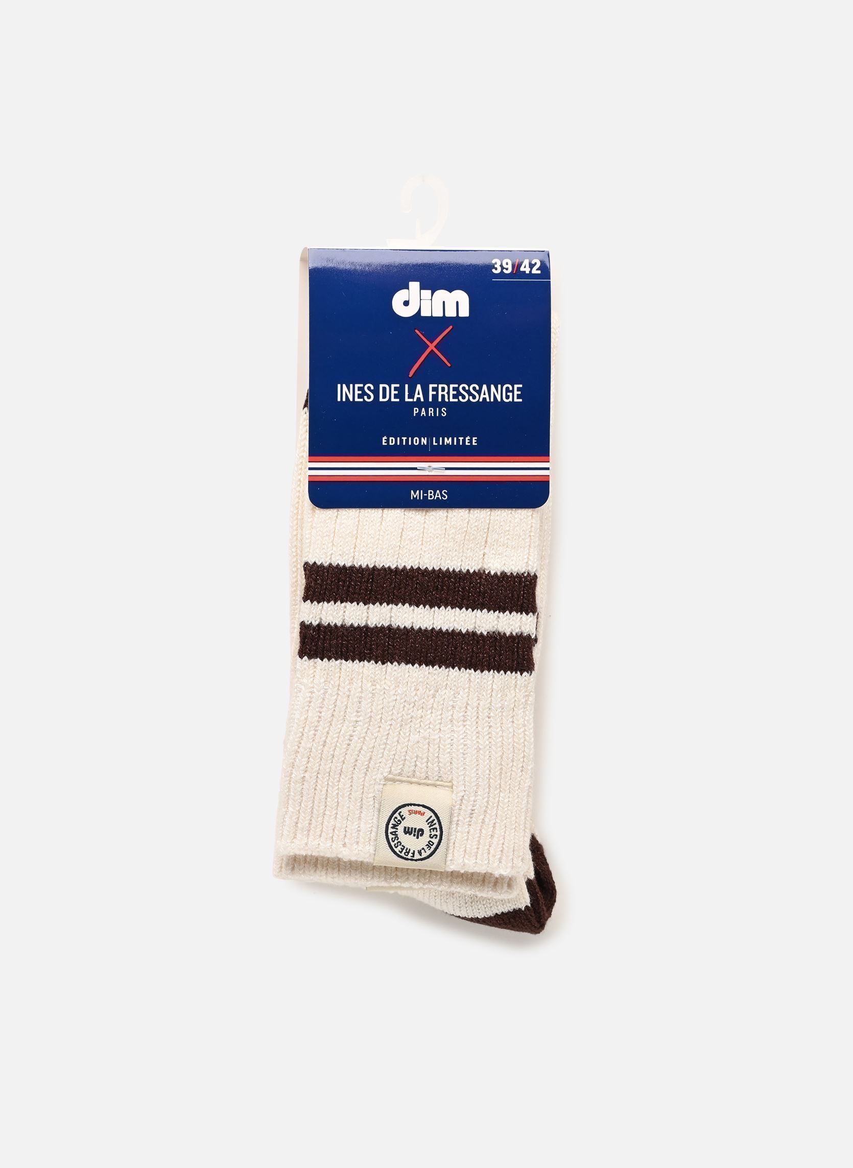 Mi-bas OVERKNEES SOCKS R femme blanc Dim Mi-bas OVERKNEES SOCKS R femme blanc IVOIRE