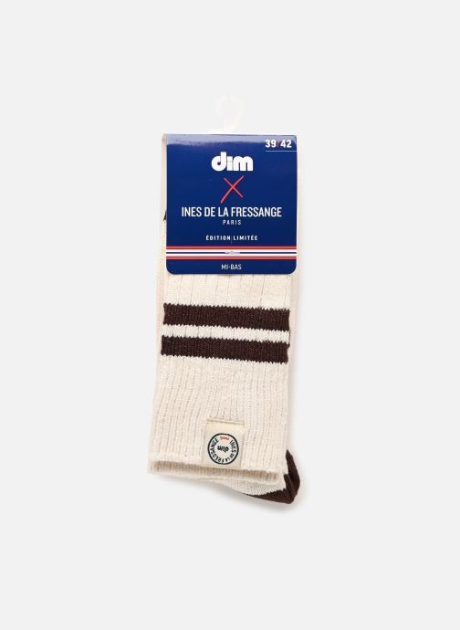 Dim Mi-bas OVERKNEES SOCKS R femme blanc