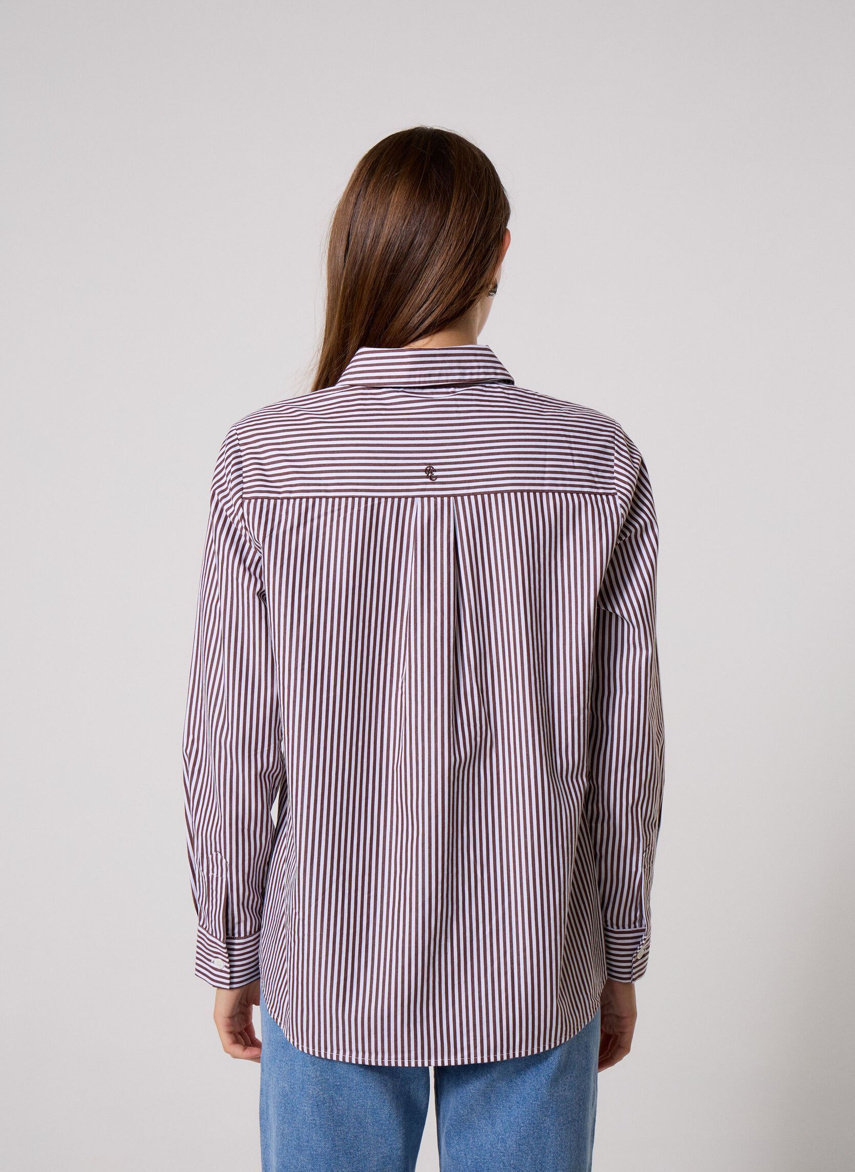 Hemden Carine dames meerkleurig La Petite Etoile Hemden Carine dames meerkleurig MARRON/ECRU