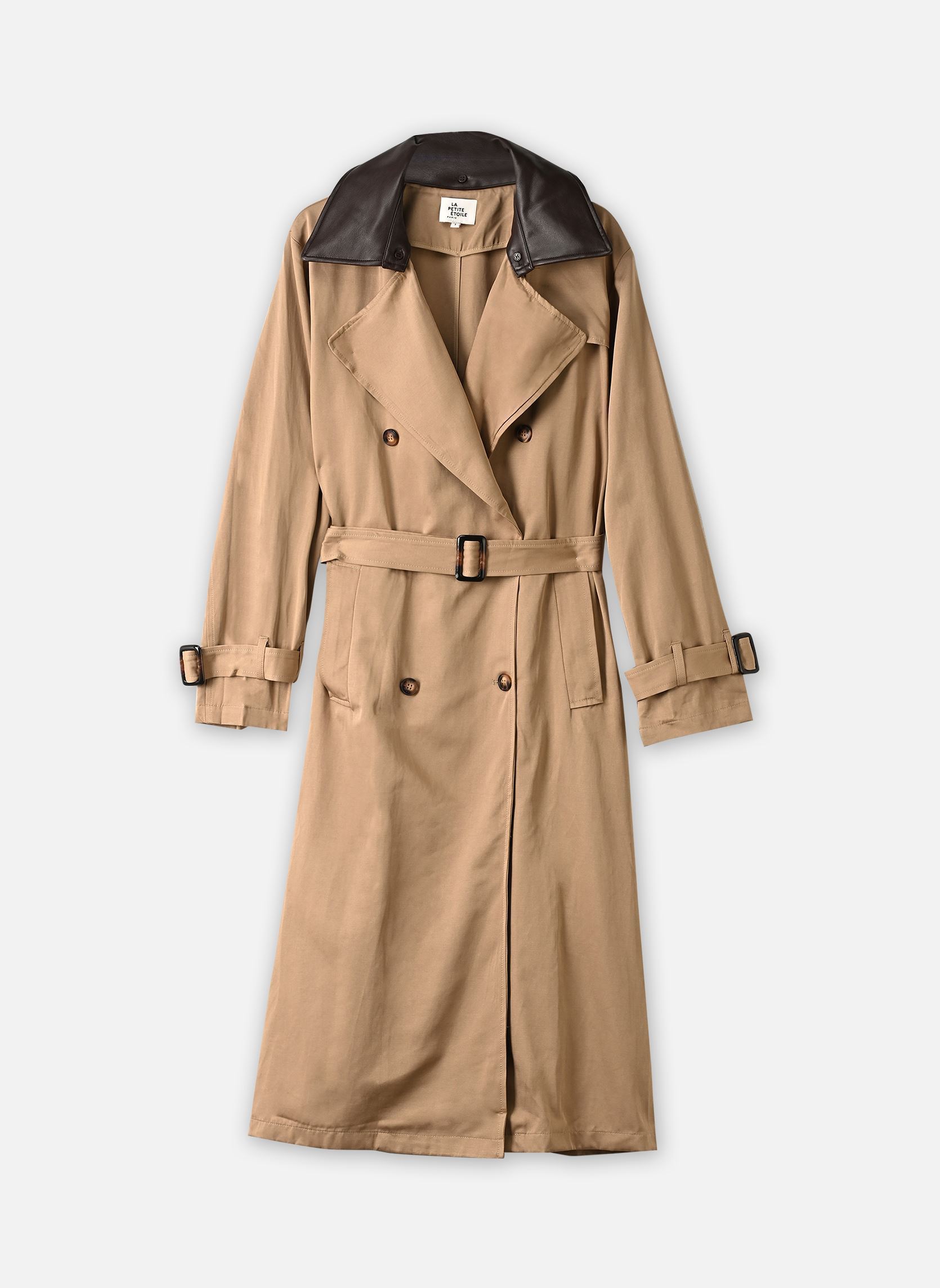 Trench-coats Faragi femme marron La Petite Etoile Trench-coats Faragi femme marron CAMEL