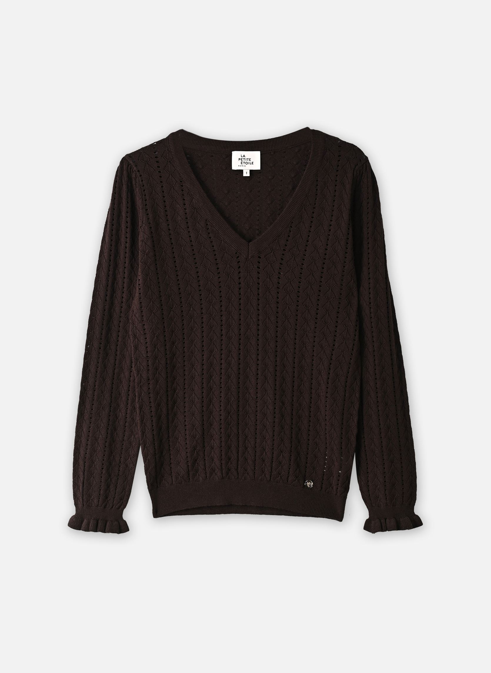 Pullover Monceau damen braun La Petite Etoile Pullover Monceau damen braun MARRON