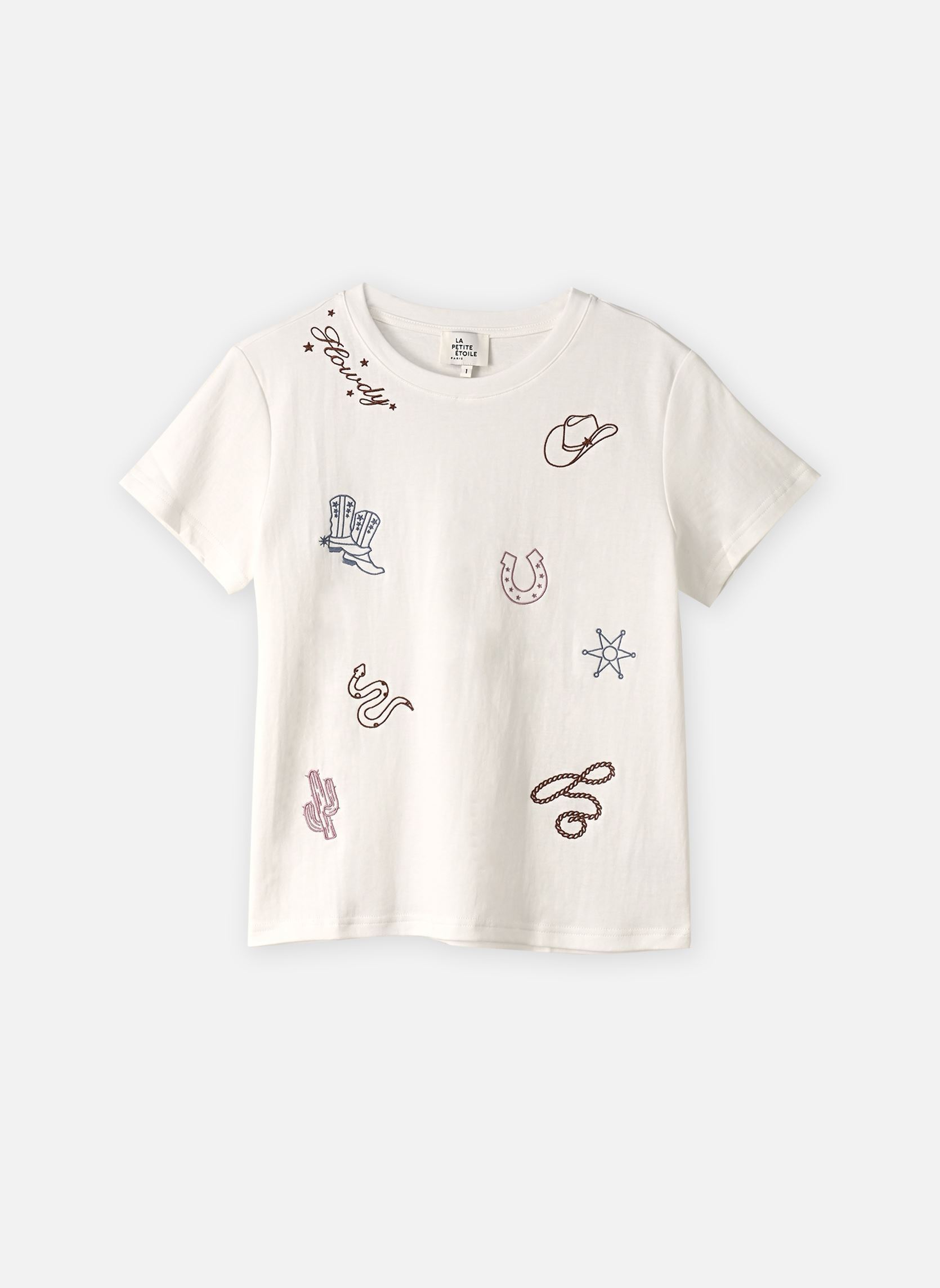 T-shirts Taigo dames wit La Petite Etoile T-shirts Taigo dames wit ECRU