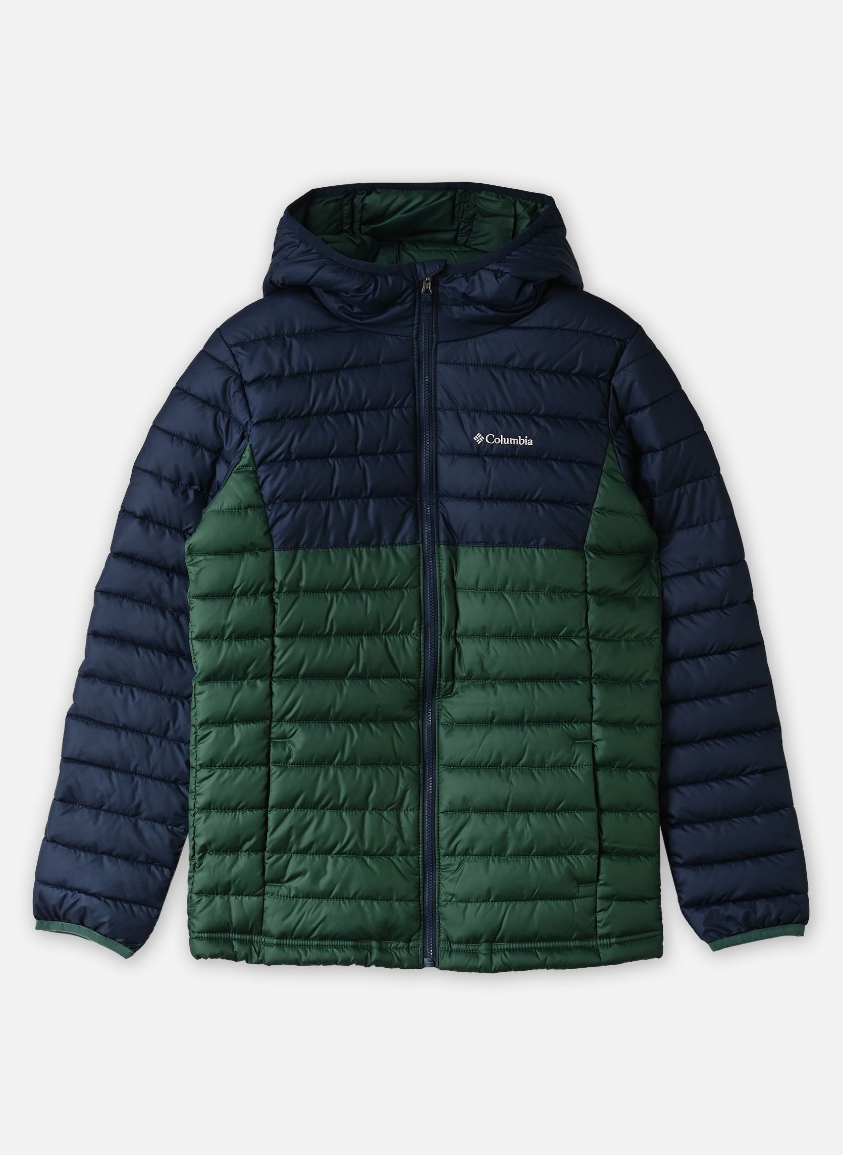 Doudounes Powder Lite™ II Hooded Jacket K vert Columbia Doudounes Powder Lite™ II Hooded Jacket K vert RAIN FOREST, COLLEGIATE NAVY