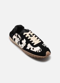 Baskets basses BRIDGE COW PRINT femme noir