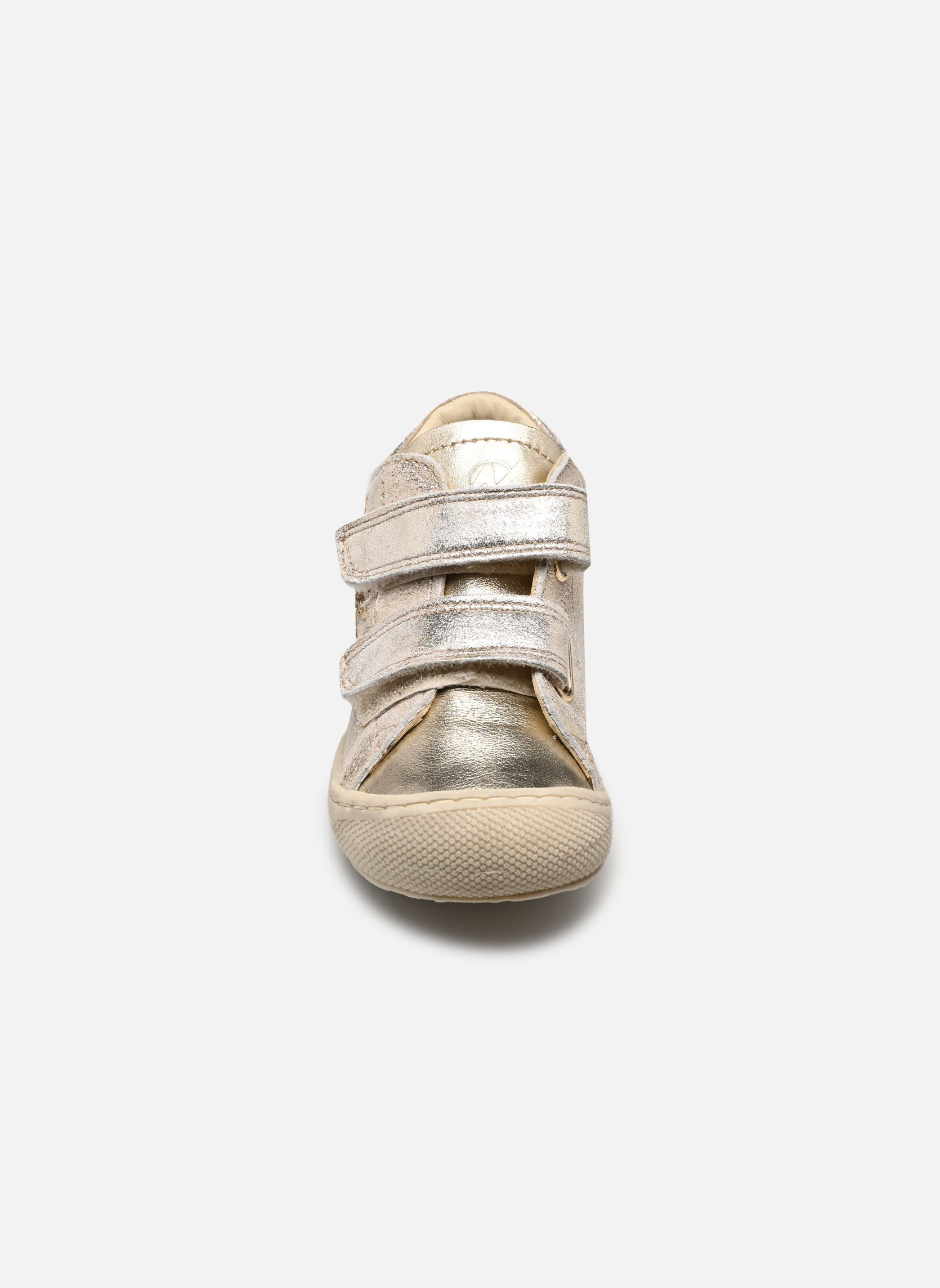 Babyschoenen Kolde VL meisjes goud en brons Naturino Babyschoenen Kolde VL meisjes goud en brons MONET/METALLIC PLATINUM