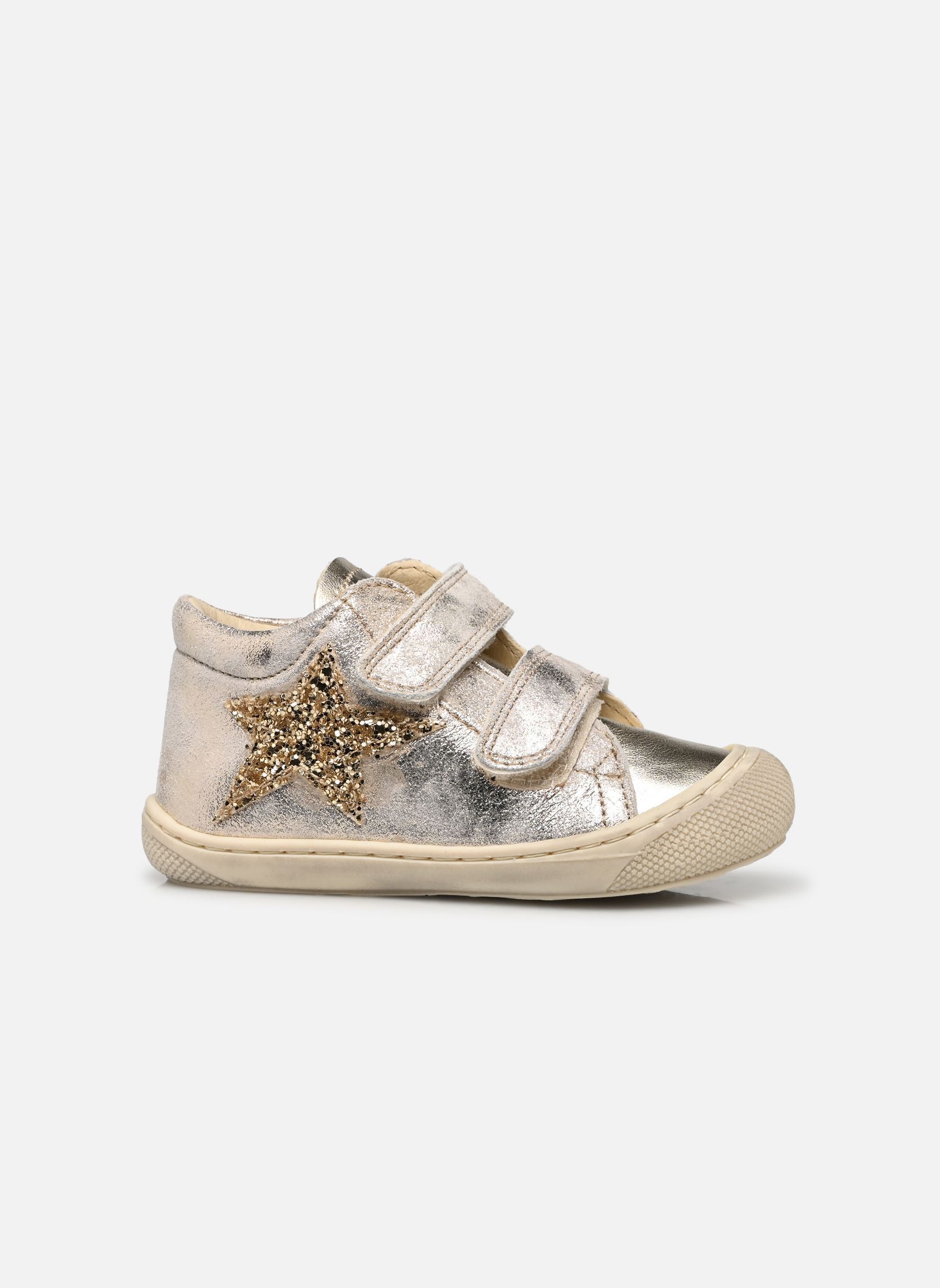 Babyschoenen Kolde VL meisjes goud en brons Naturino Babyschoenen Kolde VL meisjes goud en brons MONET/METALLIC PLATINUM
