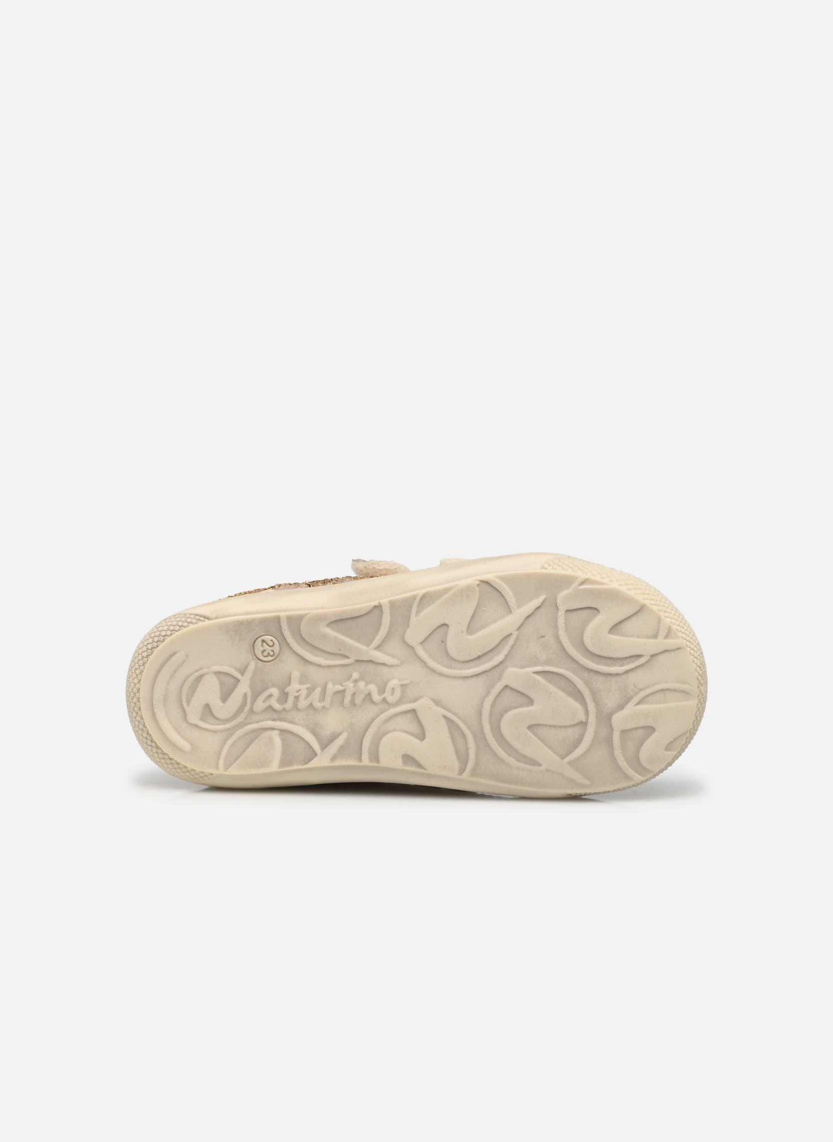 Babyschoenen Kolde VL meisjes goud en brons Naturino Babyschoenen Kolde VL meisjes goud en brons MONET/METALLIC PLATINUM