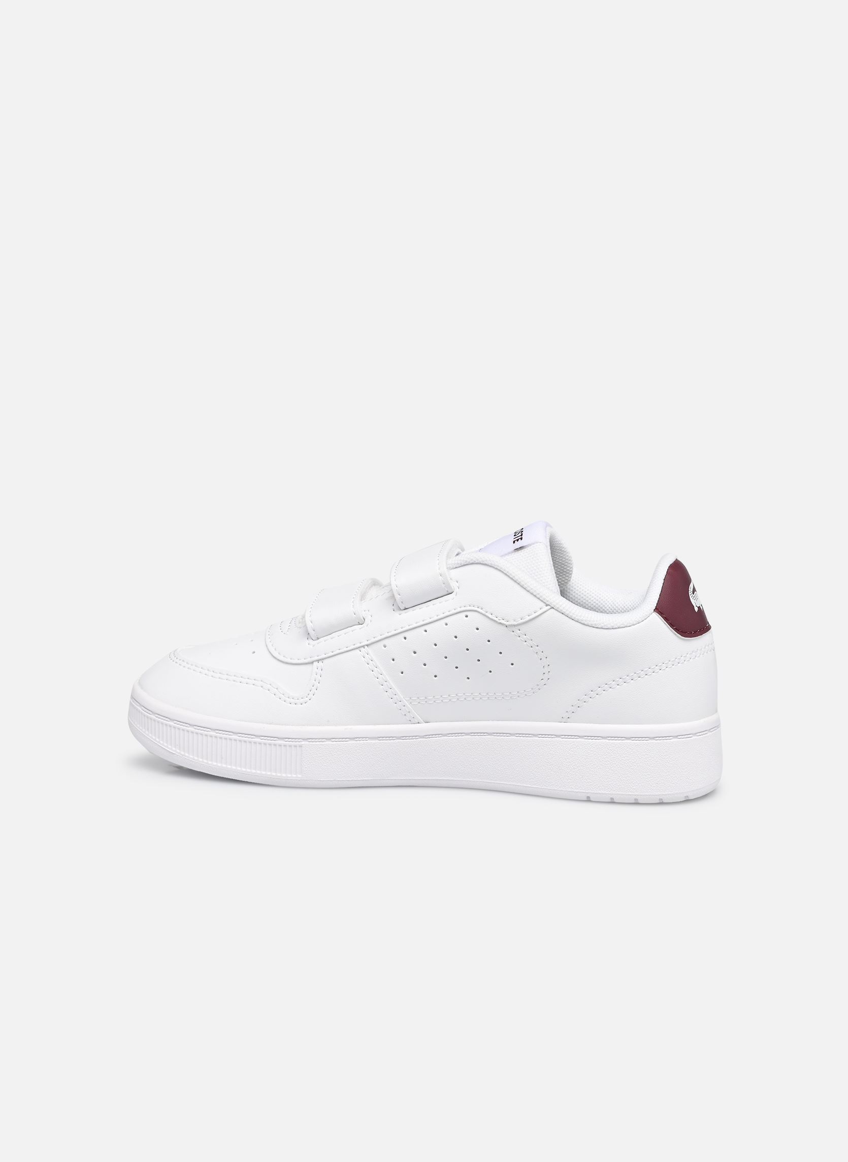 Niedrige Sneaker Court Ace SUC weiß Lacoste Niedrige Sneaker Court Ace SUC weiß WHT/BURG