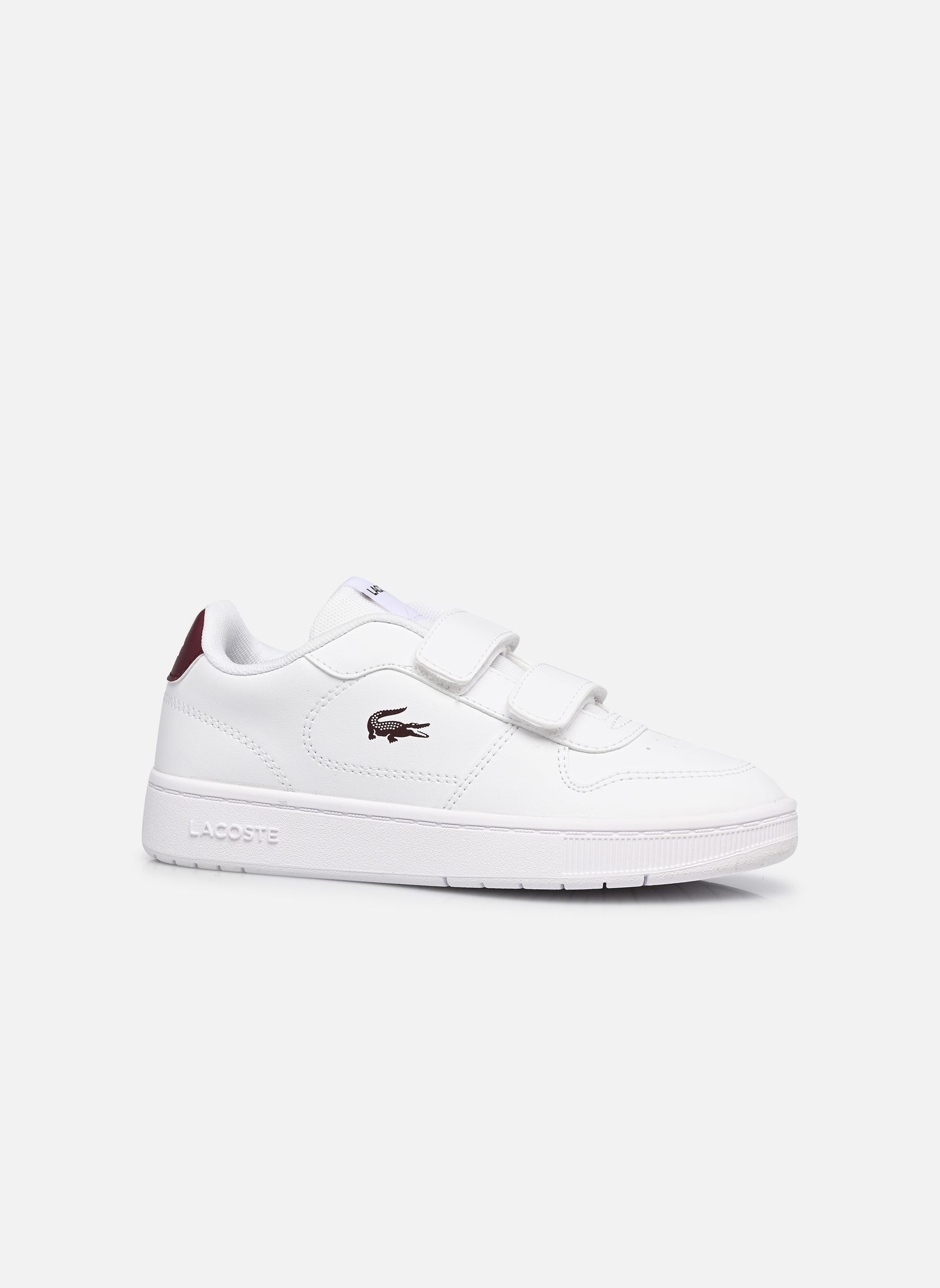Niedrige Sneaker Court Ace SUC weiß Lacoste Niedrige Sneaker Court Ace SUC weiß WHT/BURG
