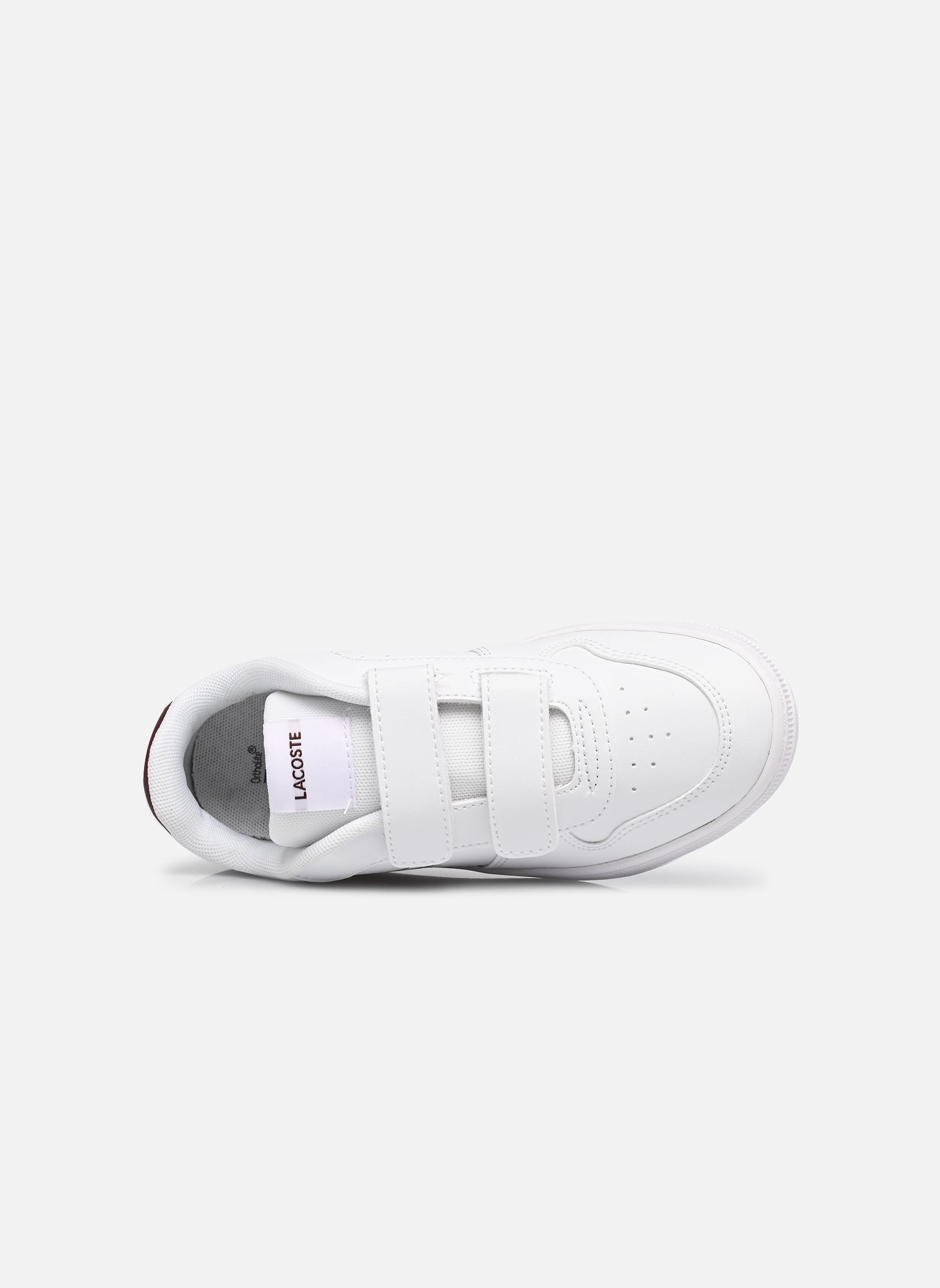 Niedrige Sneaker Court Ace SUC weiß Lacoste Niedrige Sneaker Court Ace SUC weiß WHT/BURG