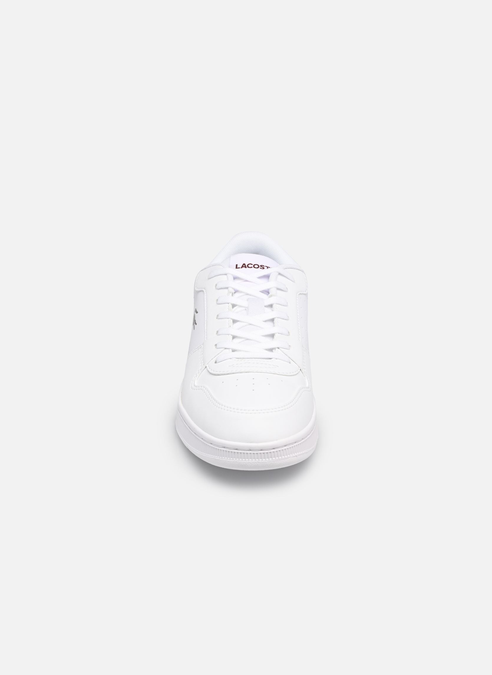 Niedrige Sneaker Court Ace SUJ weiß Lacoste Niedrige Sneaker Court Ace SUJ weiß WHT/BURG