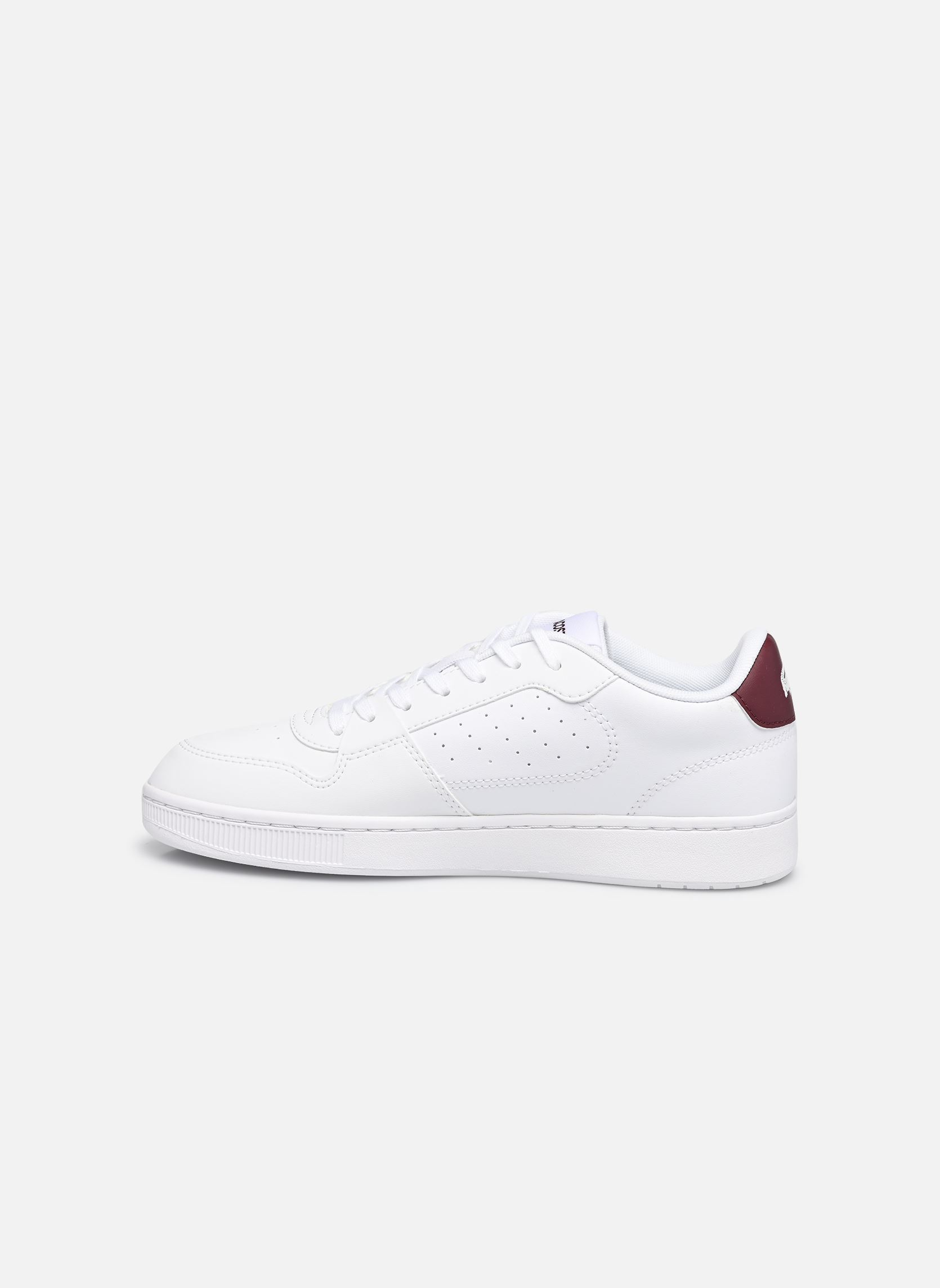 Niedrige Sneaker Court Ace SUJ weiß Lacoste Niedrige Sneaker Court Ace SUJ weiß WHT/BURG