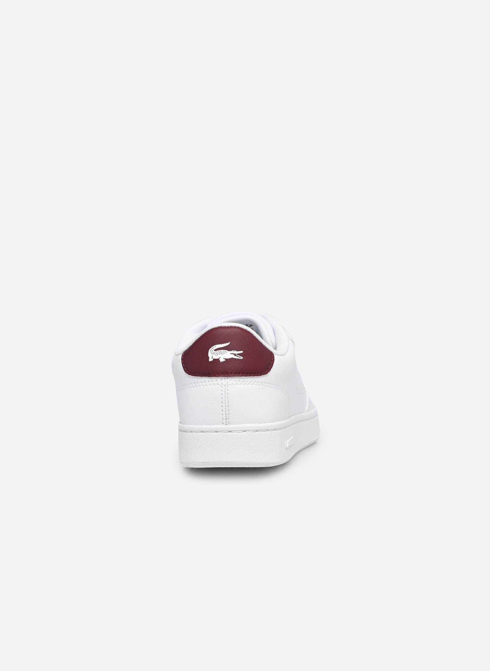 Niedrige Sneaker Court Ace SUJ weiß Lacoste Niedrige Sneaker Court Ace SUJ weiß WHT/BURG