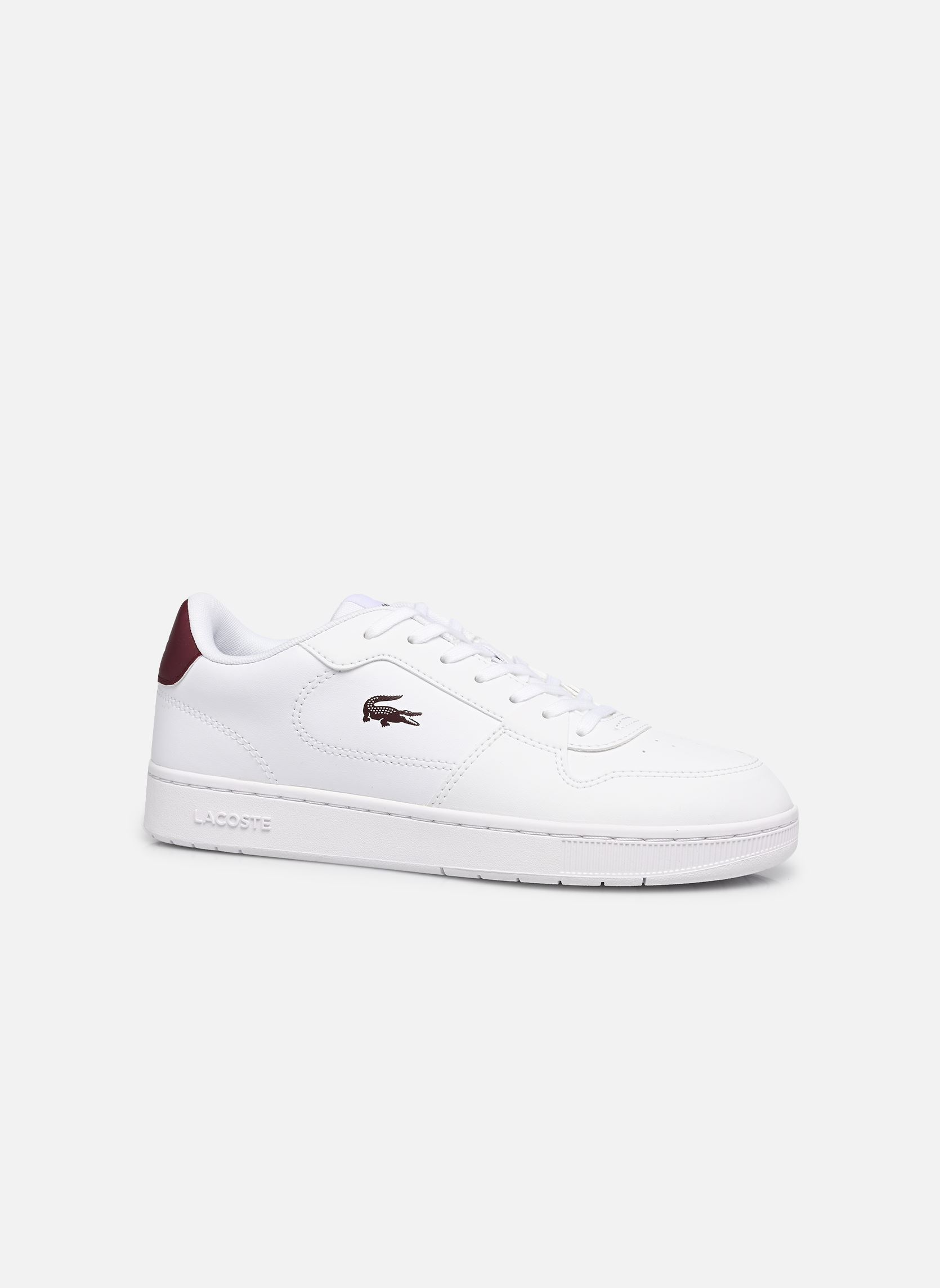 Niedrige Sneaker Court Ace SUJ weiß Lacoste Niedrige Sneaker Court Ace SUJ weiß WHT/BURG