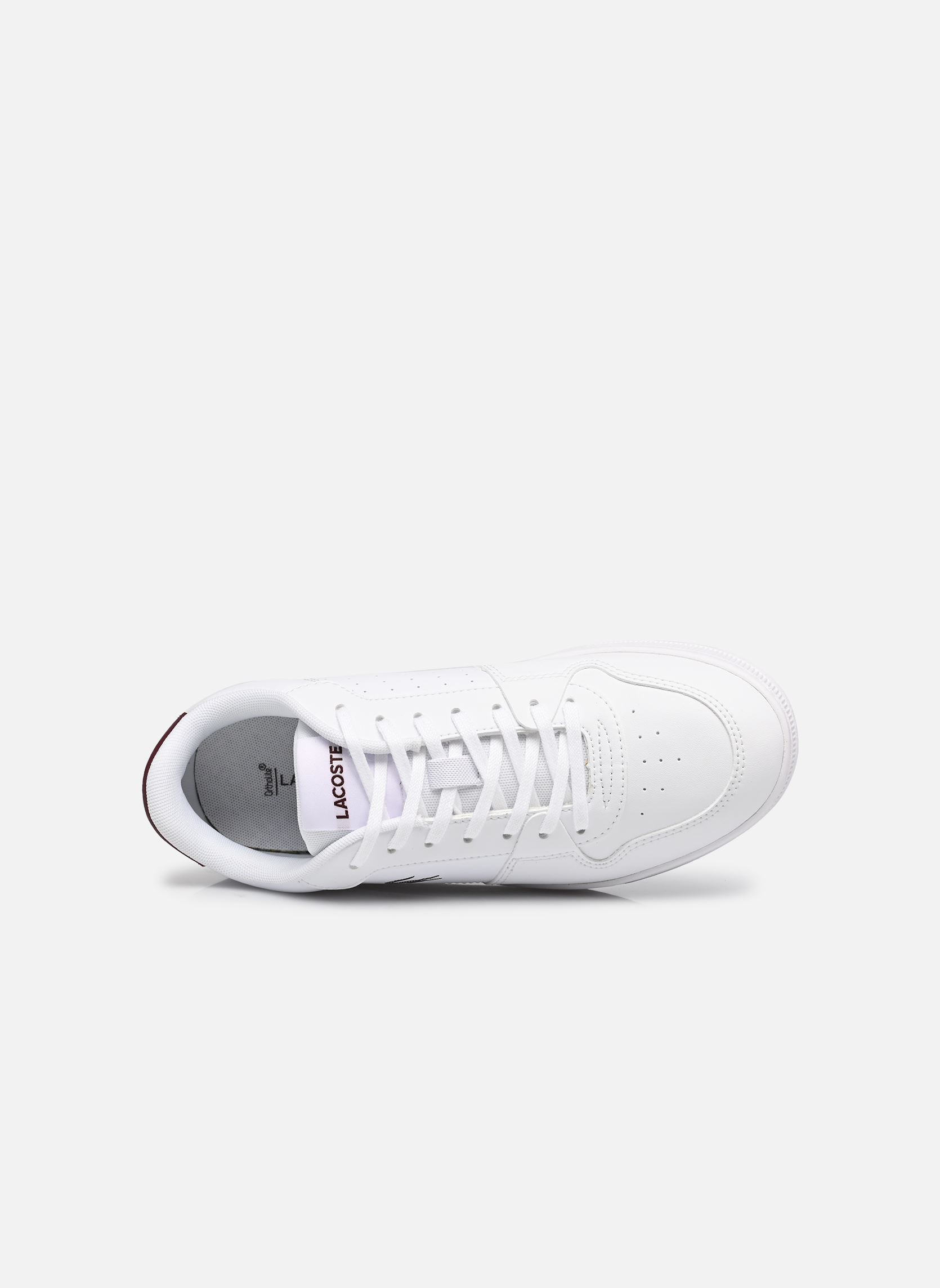 Niedrige Sneaker Court Ace SUJ weiß Lacoste Niedrige Sneaker Court Ace SUJ weiß WHT/BURG