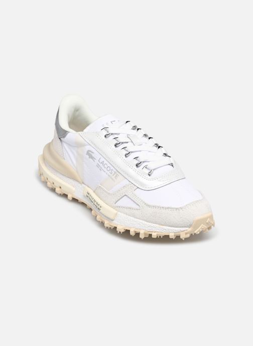 Lacoste Baskets basses Elite Active Silver & Cream Pack femme blanc