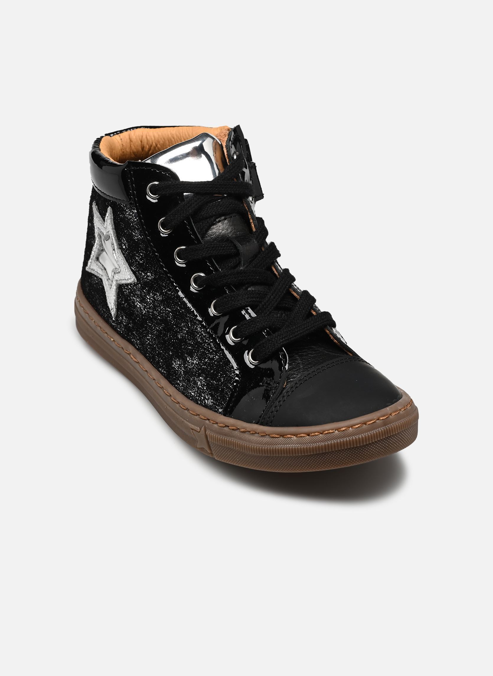Knöchelhohe Sneaker Antonia mädchen schwarz GBB Knöchelhohe Sneaker Antonia mädchen schwarz CVN NOIR ARGENT DPF/DOLBY