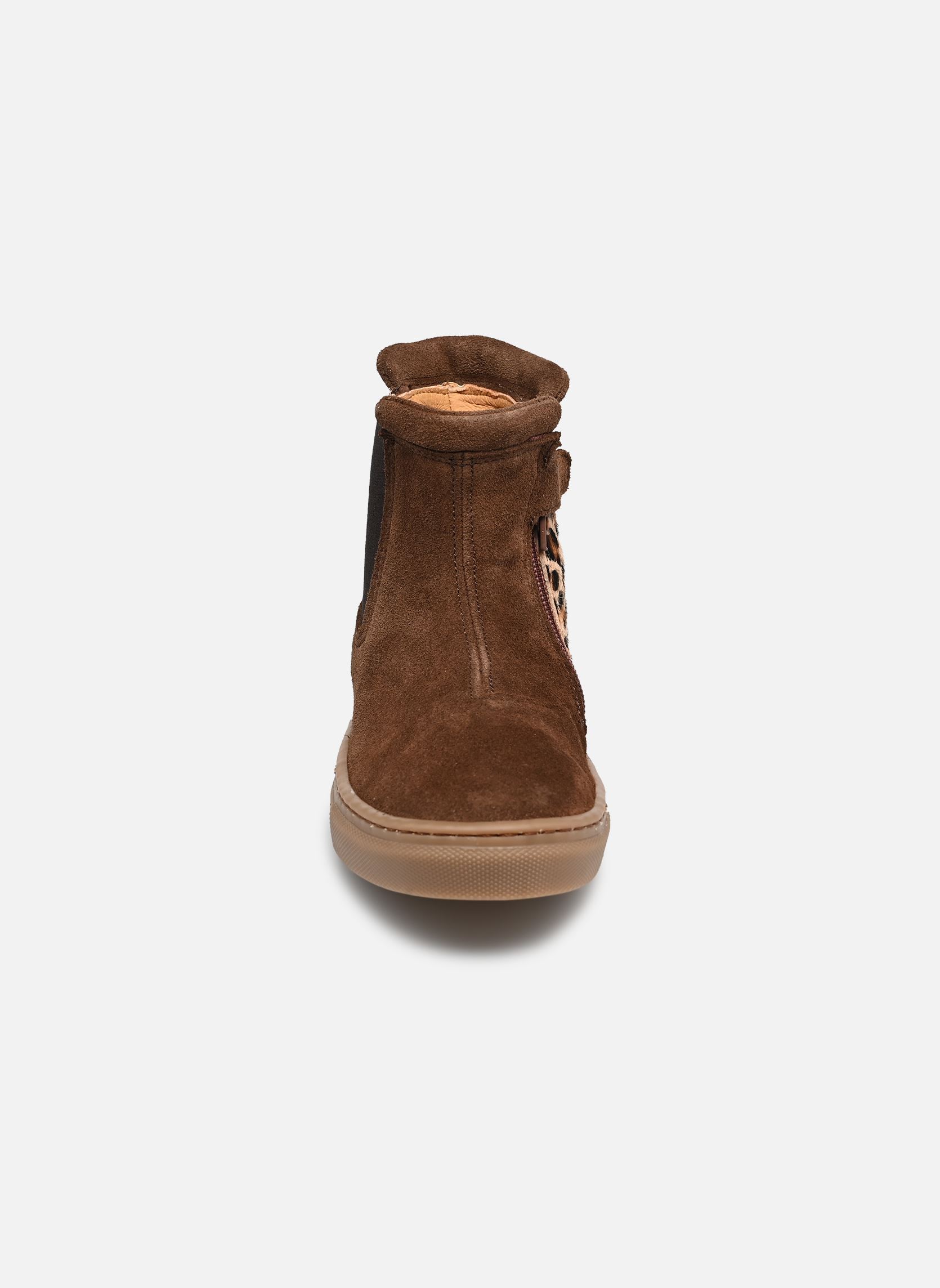 Bottines Asa fille marron GBB Bottines Asa fille marron CRT CHOCOLAT LEOPARD DPF/GABI