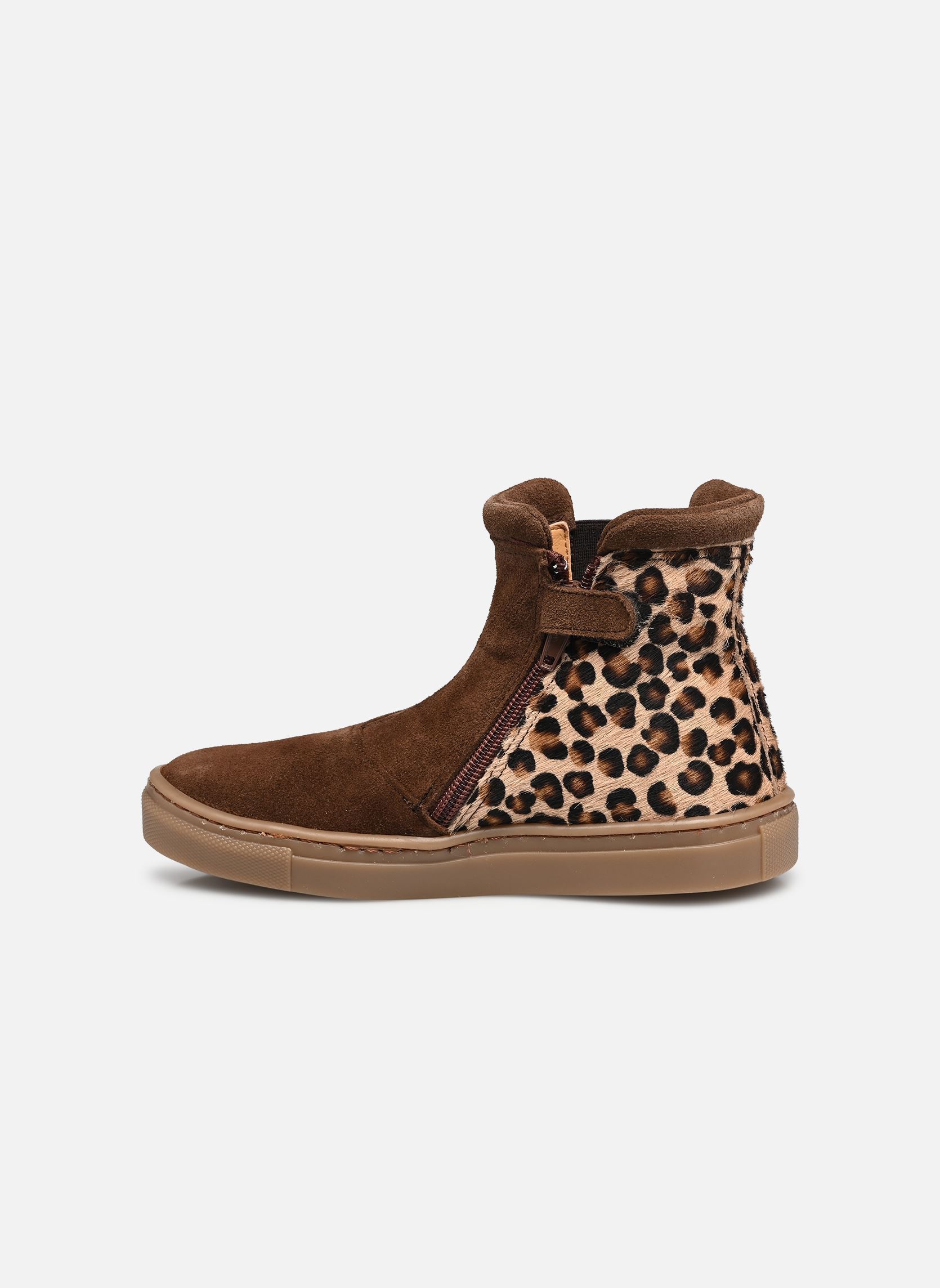 Bottines Asa fille marron GBB Bottines Asa fille marron CRT CHOCOLAT LEOPARD DPF/GABI
