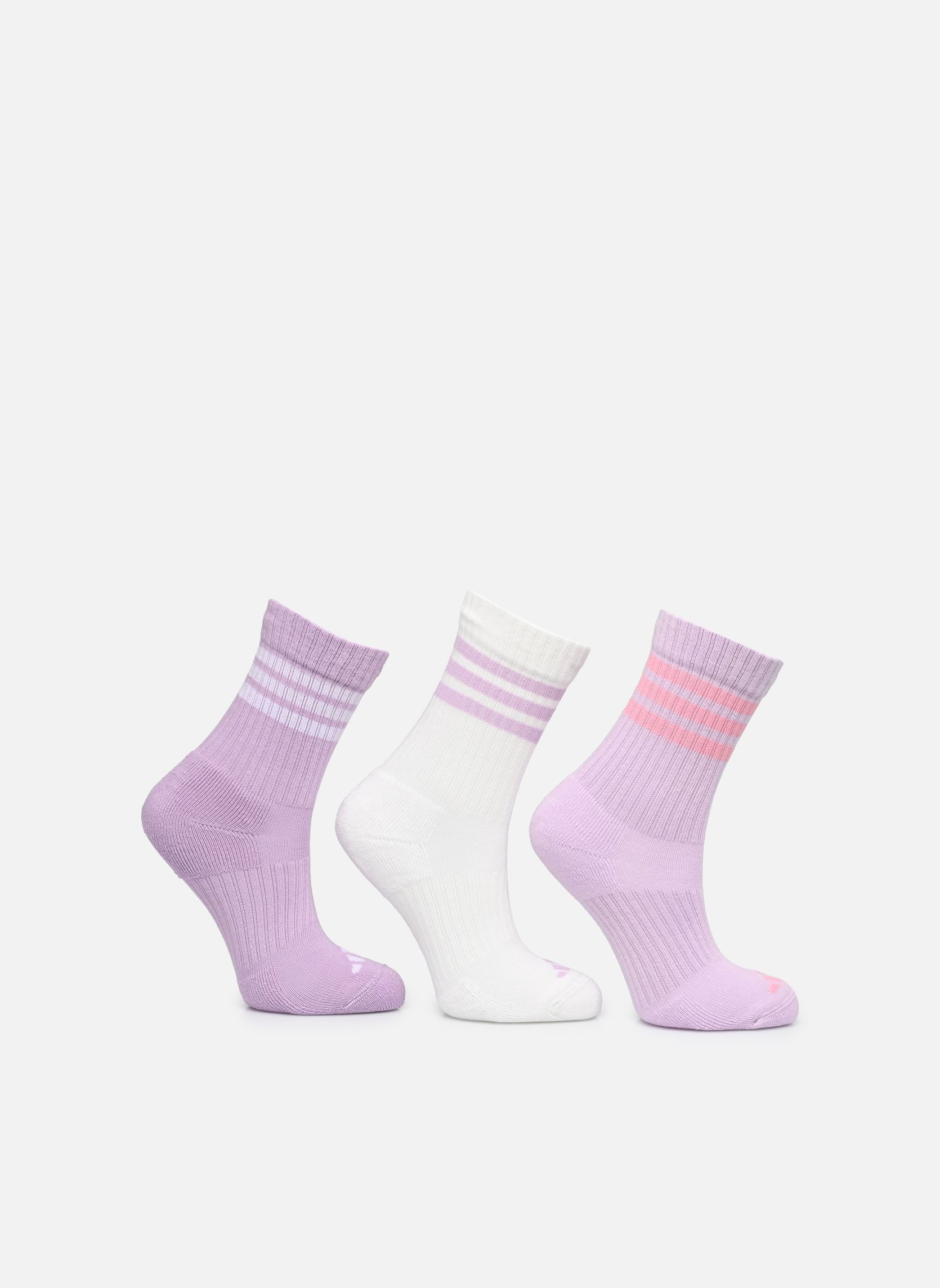 Chaussettes 3S KD C CRW 3P NEW violet adidas sportswear Chaussettes 3S KD C CRW 3P NEW violet POWDER PLUM