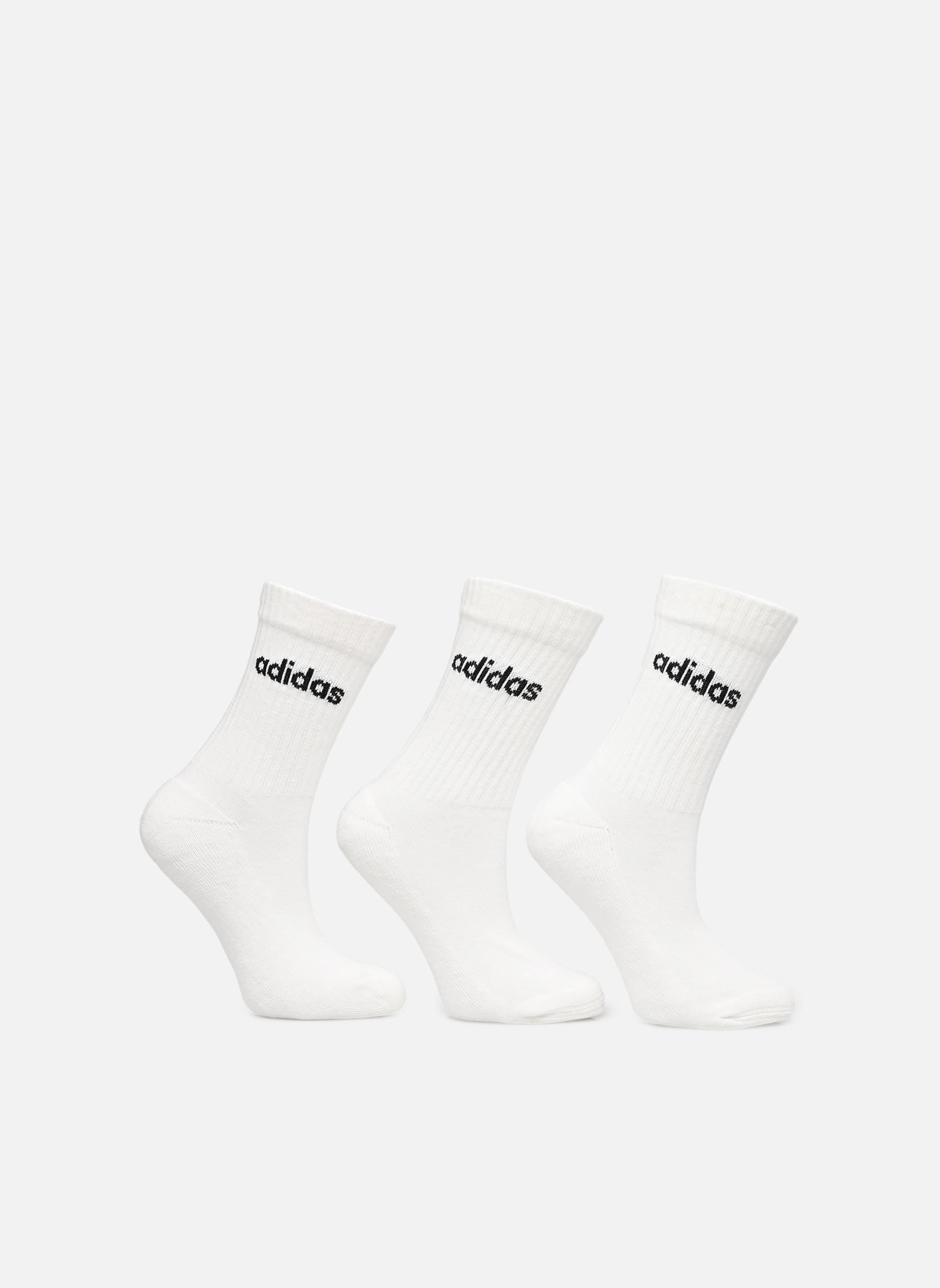Chaussettes C Lin Crew 3P NEW blanc adidas sportswear Chaussettes C Lin Crew 3P NEW blanc WHITE/BLACK