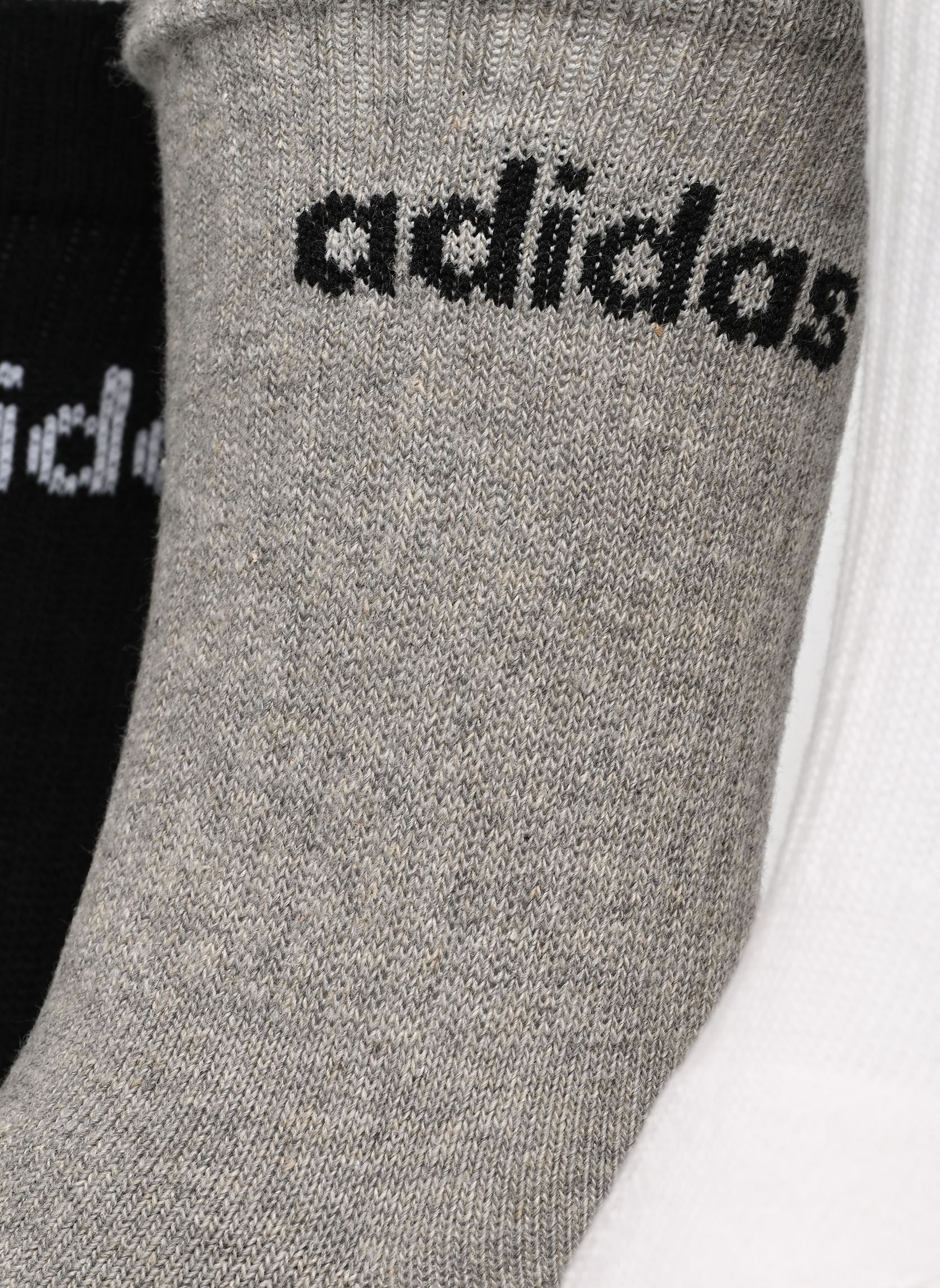 Chaussettes C Lin Crew 3P NEW gris adidas sportswear Chaussettes C Lin Crew 3P NEW gris MEDIUM GREY HEATHER/WHITE/BLAC