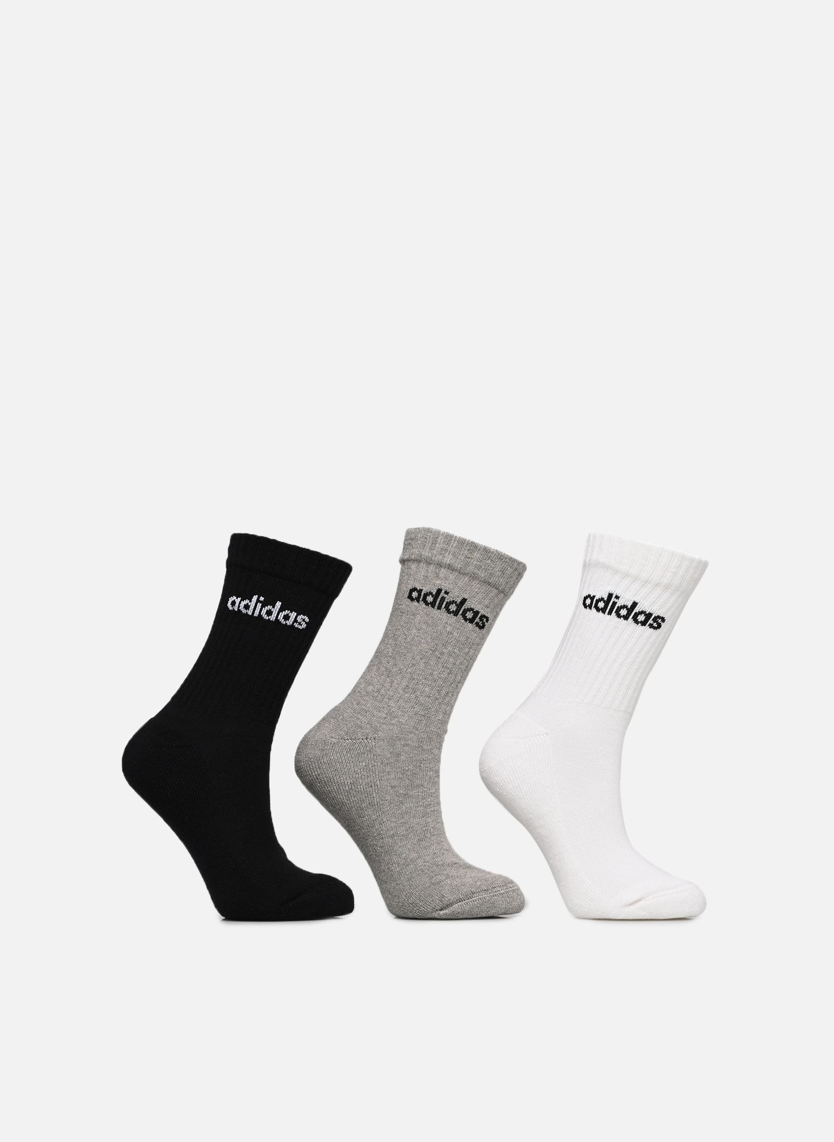 Chaussettes C Lin Crew 3P NEW gris adidas sportswear Chaussettes C Lin Crew 3P NEW gris MEDIUM GREY HEATHER/WHITE/BLAC