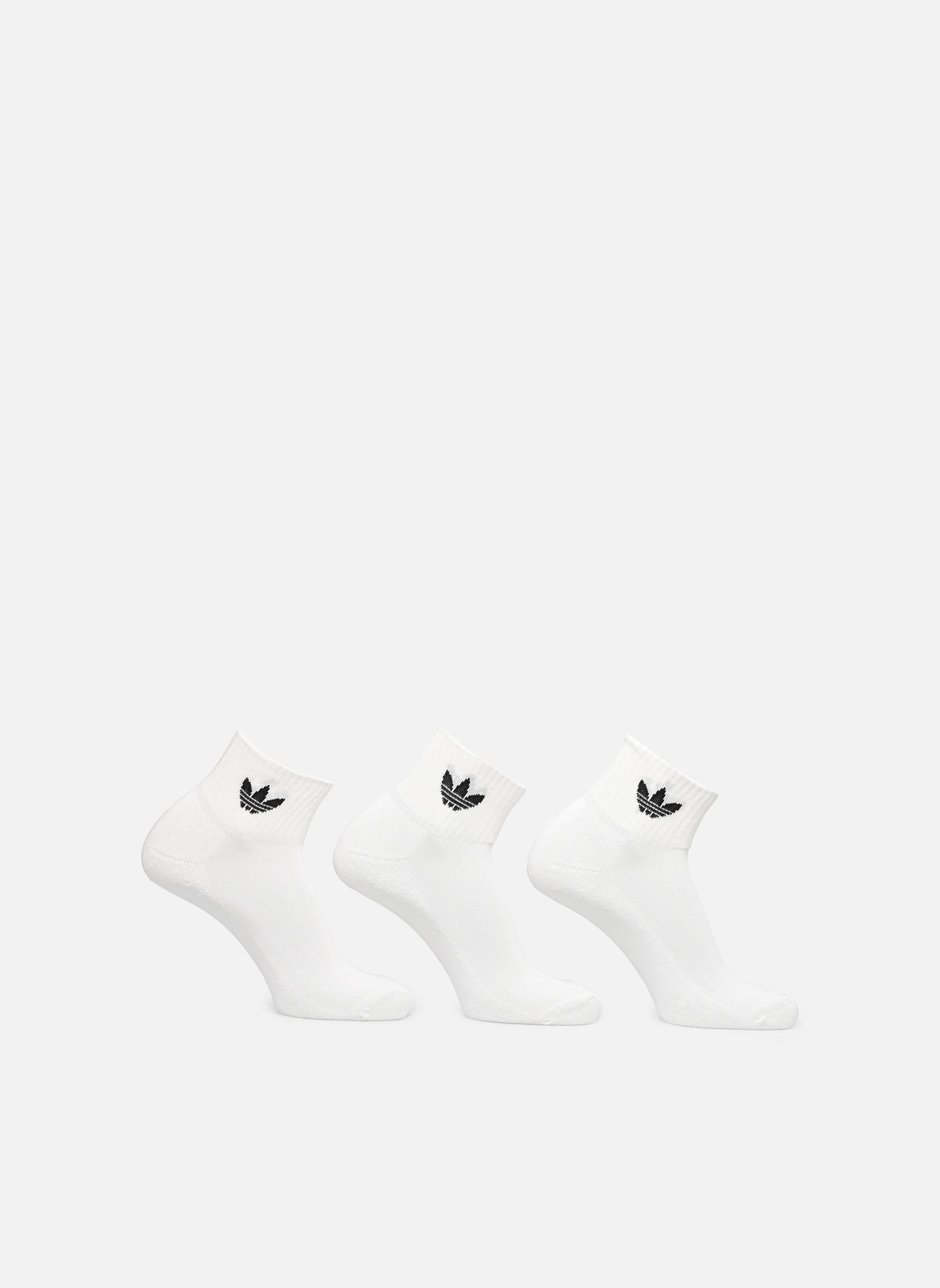 Chaussettes 1/4 SOCKS 3P NEW blanc adidas originals Chaussettes 1/4 SOCKS 3P NEW blanc WHITE