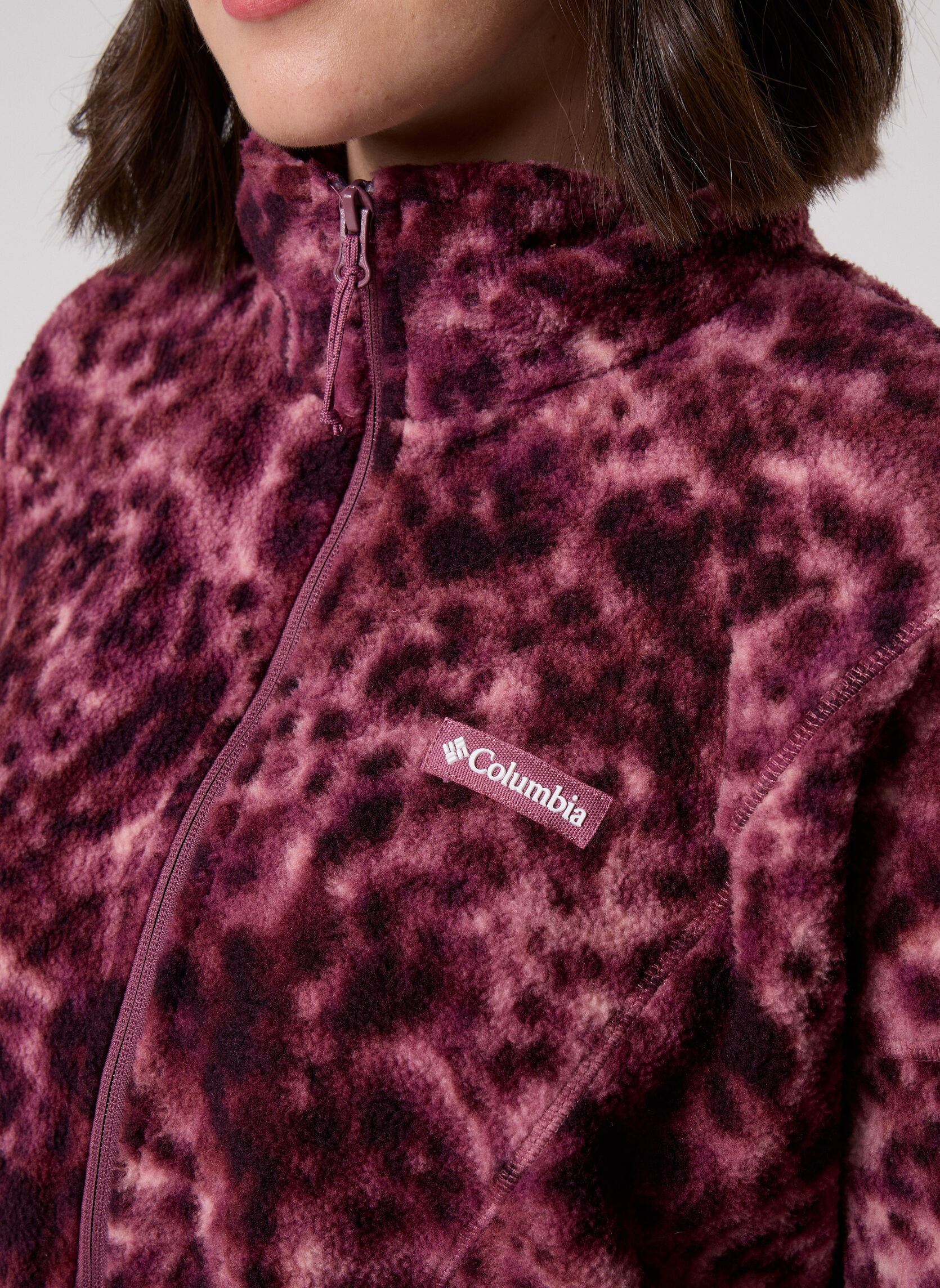 Fleece-Jacken Timber Meadow™ MTR Printed Fleece HZ damen violett Columbia Fleece-Jacken Timber Meadow™ MTR Printed Fleece HZ damen violett ANTIQUE MAUVE, DYECAMO