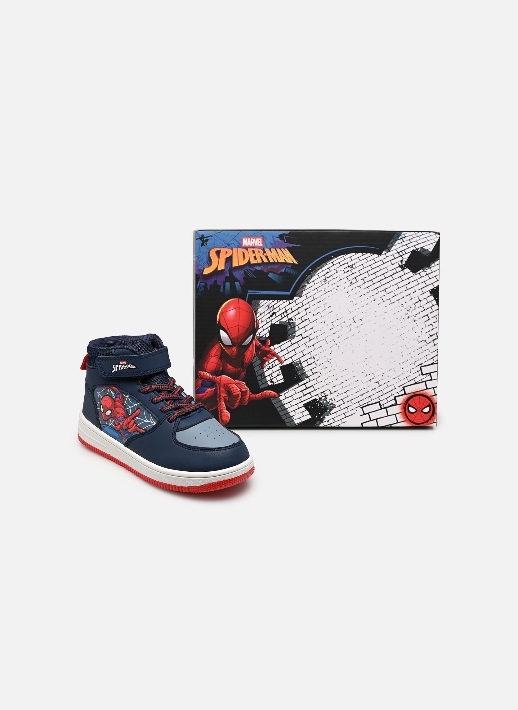 Knöchelhohe Sneaker Baskets Spiderman SP015720 jungen blau Leomil Knöchelhohe Sneaker Baskets Spiderman SP015720 jungen blau NAVY GREY 525